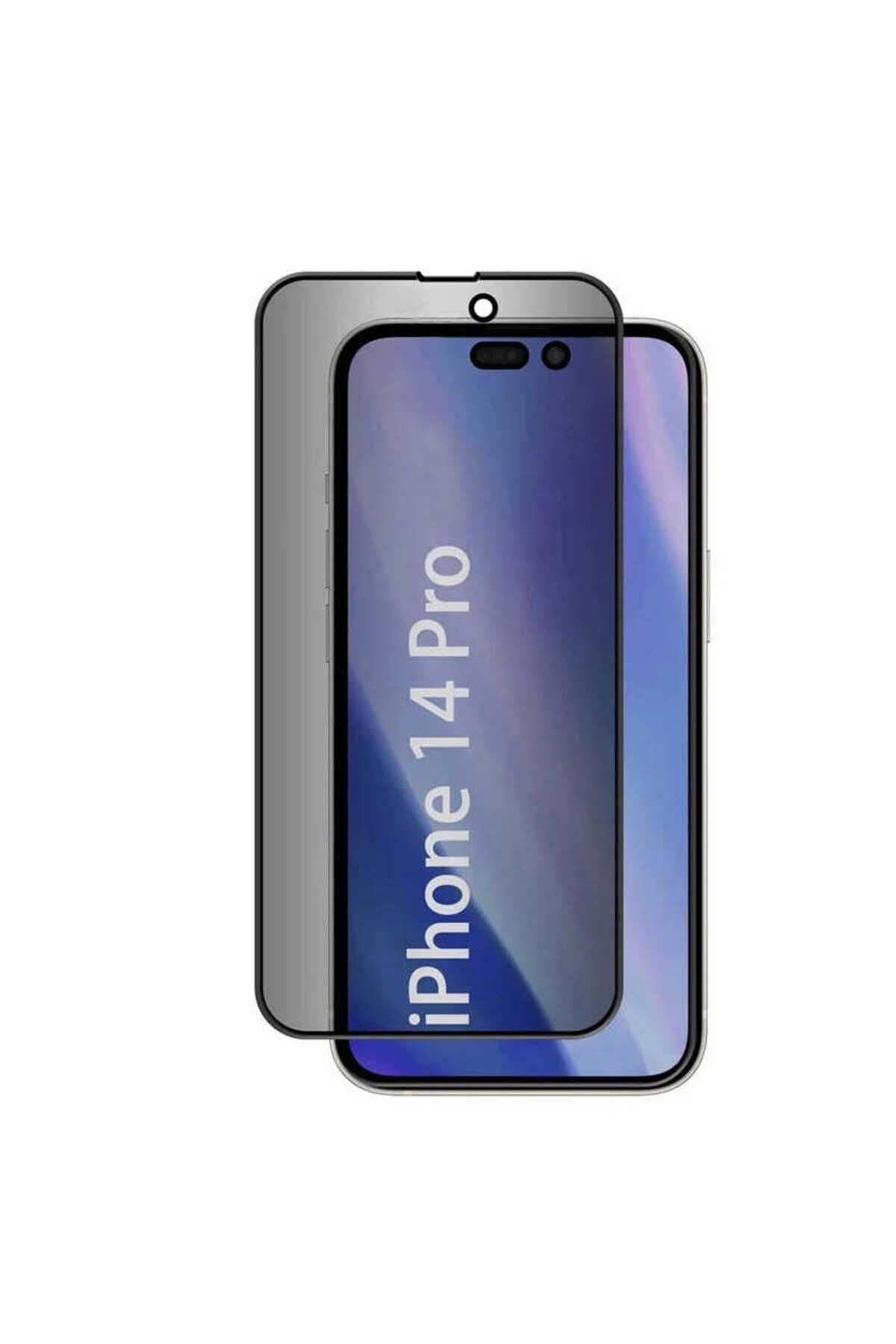 iPhone 14 Pro Uyumlu Zore Kor Privacy Cam Ekran Koruyucu