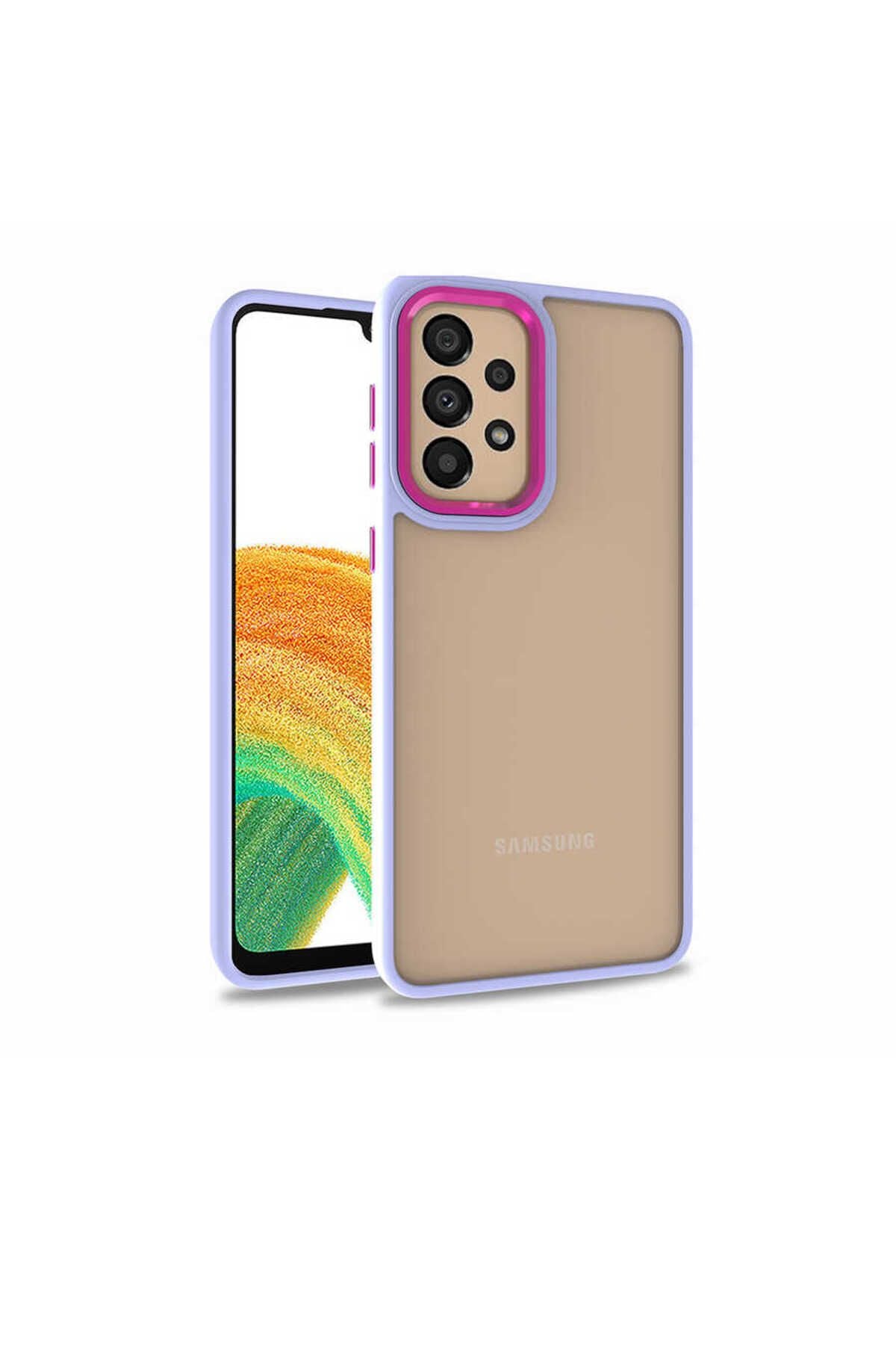 Galaxy A32 4G Kılıf WNX Flora Kapak - Lila