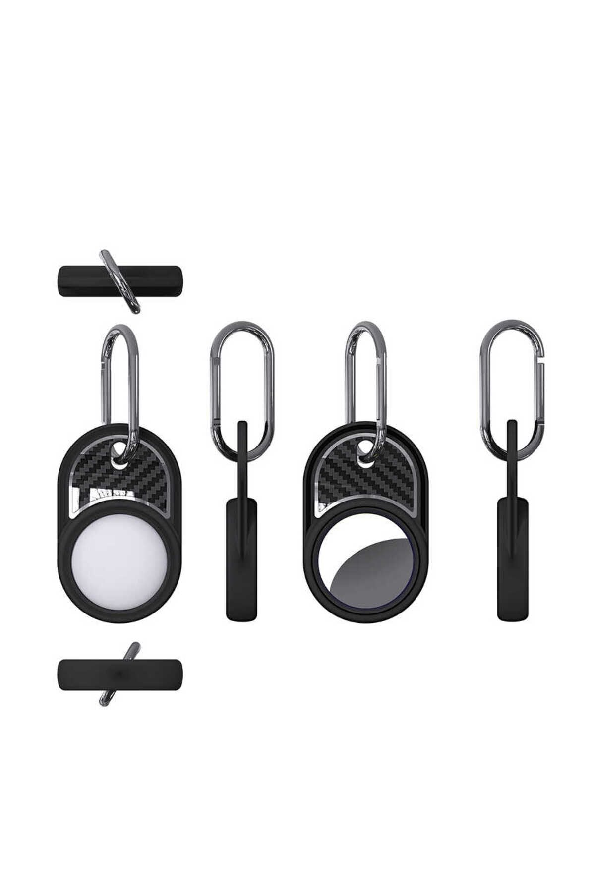 Airtag 05 Uyumlu Silikon Anahtarlık-Yeşil