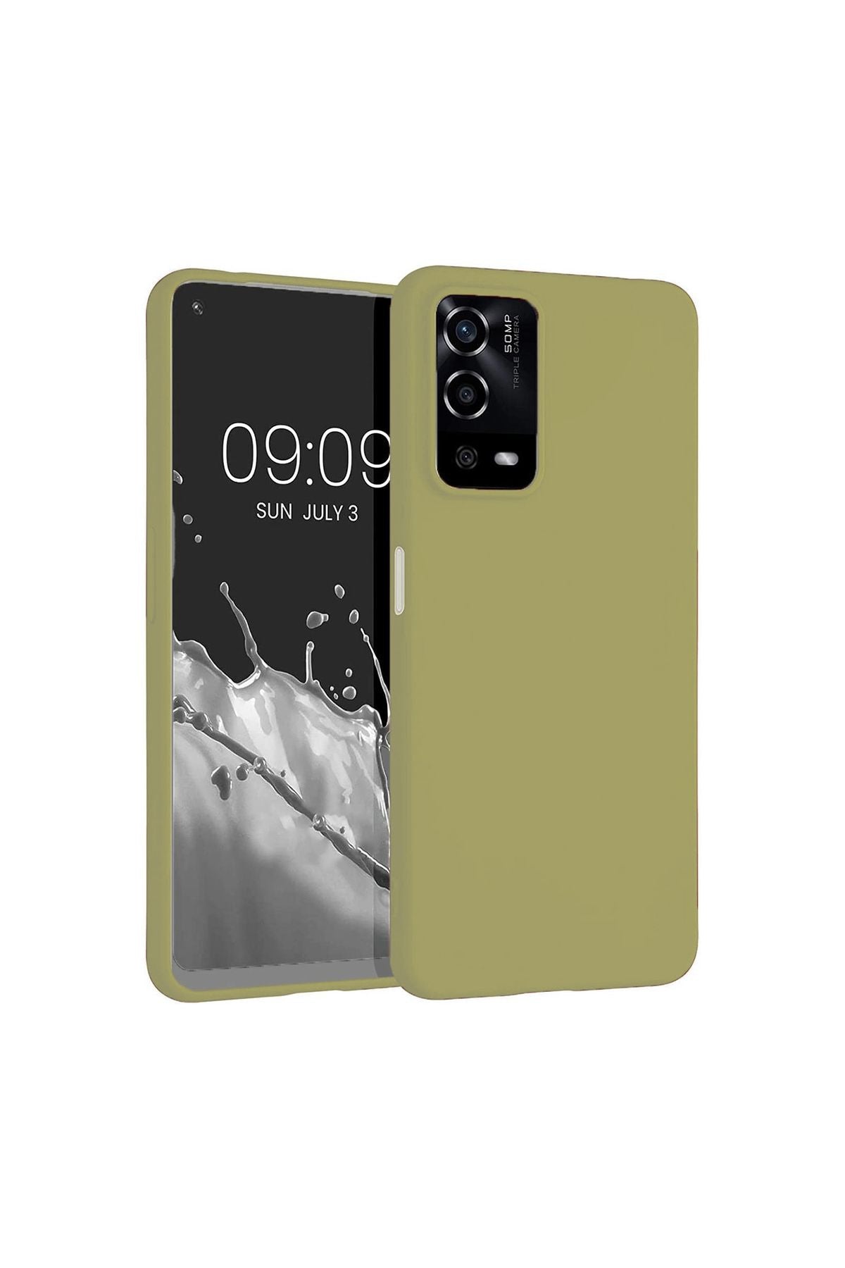 A55 4G Kılıf TKNR Premier Silikon Kapak - Gold