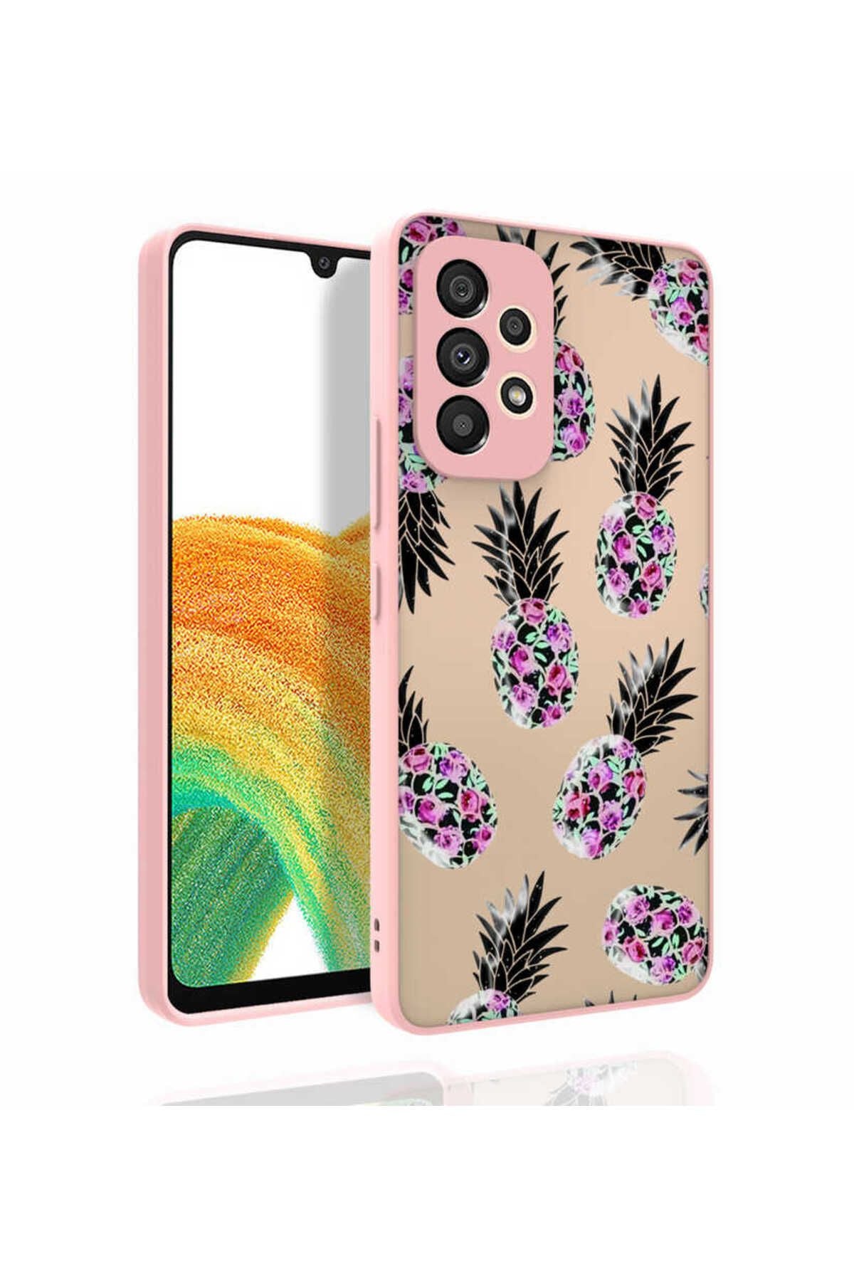 Galaxy A53 5G Kılıf Desenli Kamera Korumalı Parlak TKNR Nora Kapak - NO1