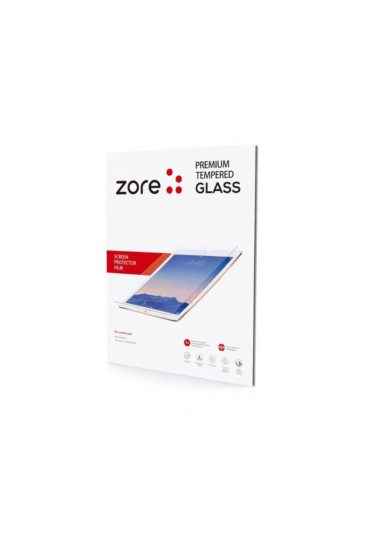 Galaxy Tab S9 Plus Uyumlu Zore Tablet Temperli Cam Ekran Koruyucu-Renksiz