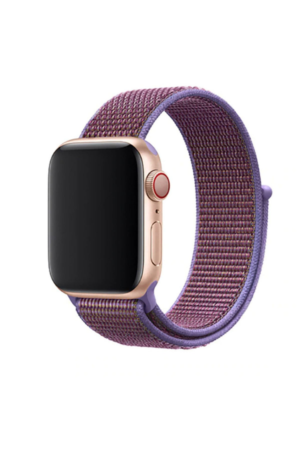 Watch 42mm Uyumlu KRD-03 Hasır  Kordon-56-Neon Pink