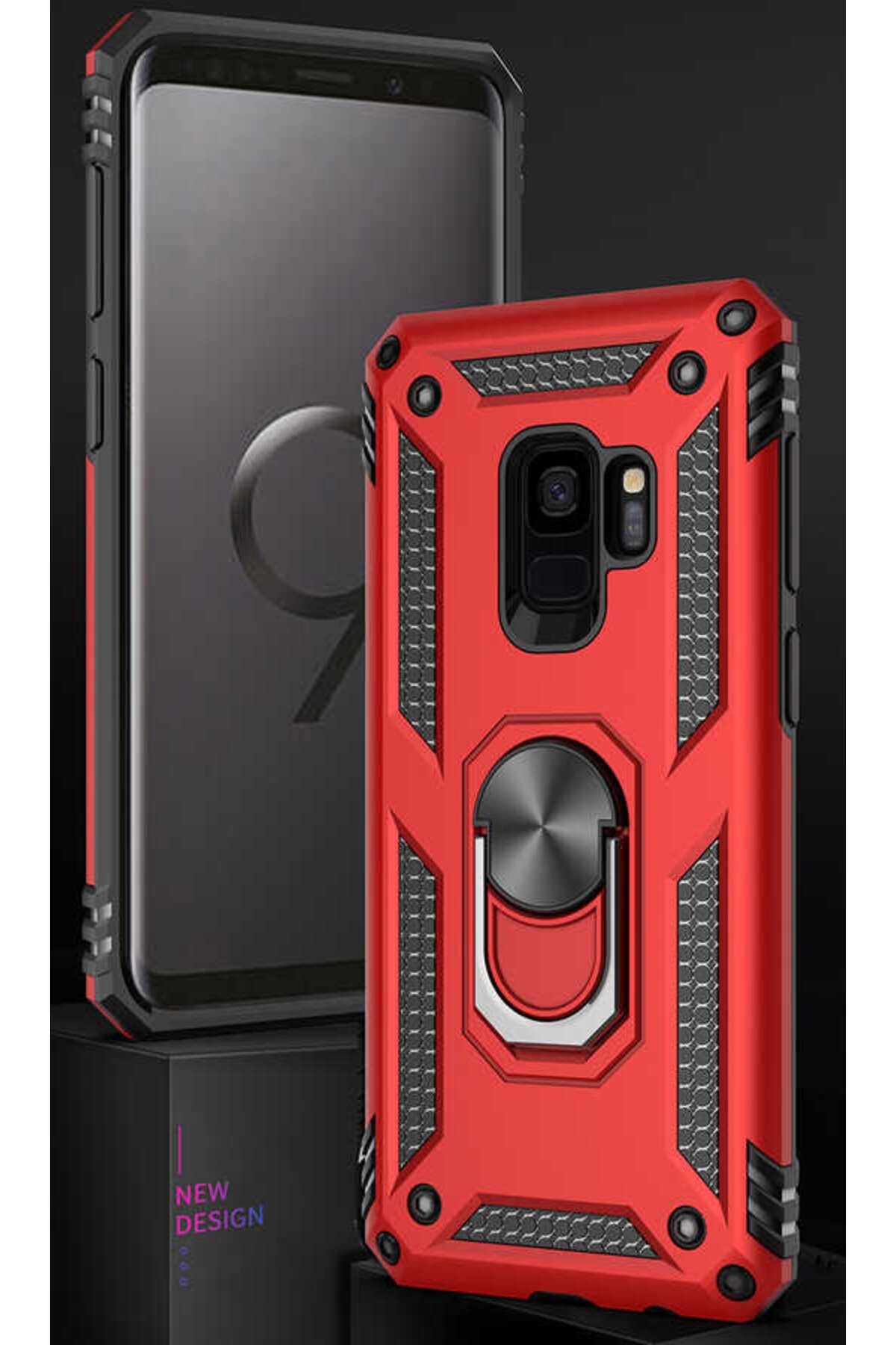 Galaxy S9 Kılıf Zore Vega Kapak - Kırmızı