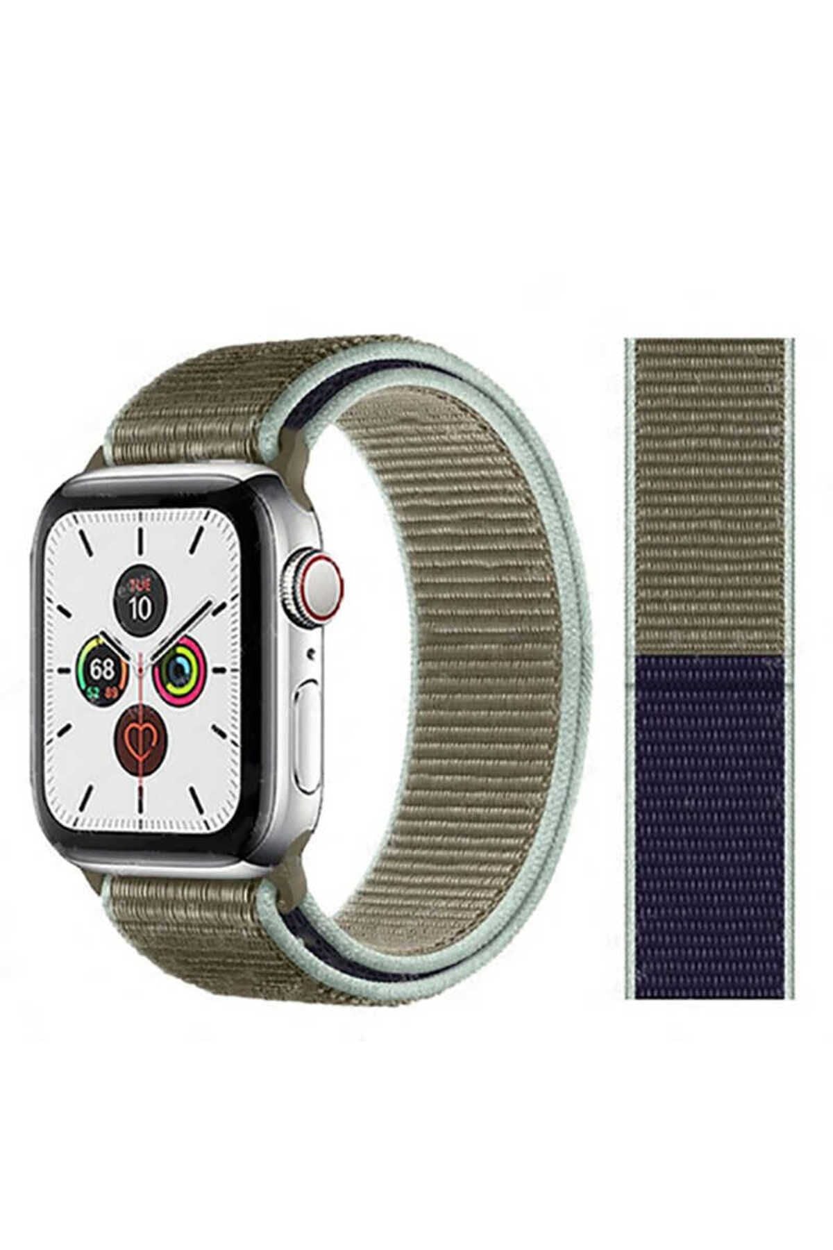Watch Ultra 49mm Kordon Uyumlu KRD-03 Hasır Strap Kayış CLO- 24-Hisbicus