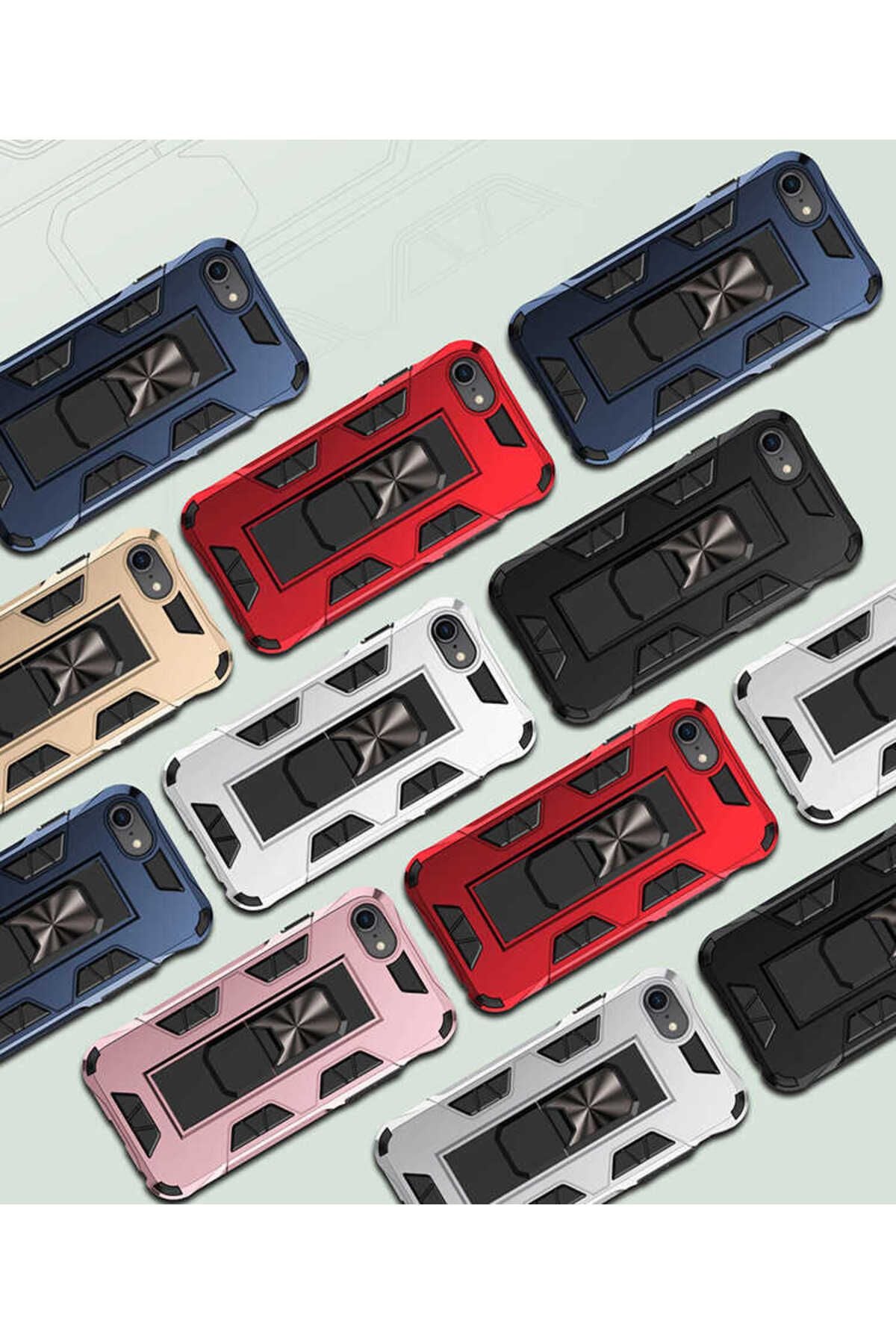 iPhone SE 2022 Kılıf Zore Volve Kapak - Rose Gold