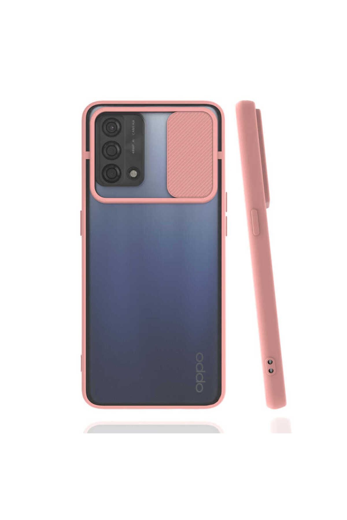 A74 4G Kılıf Zore Lensi Kapak - Pembe Açık