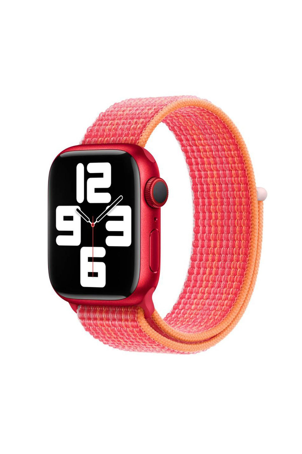 Watch 42mm Uyumlu KRD-03 Hasır  Kordon-56-Neon Pink