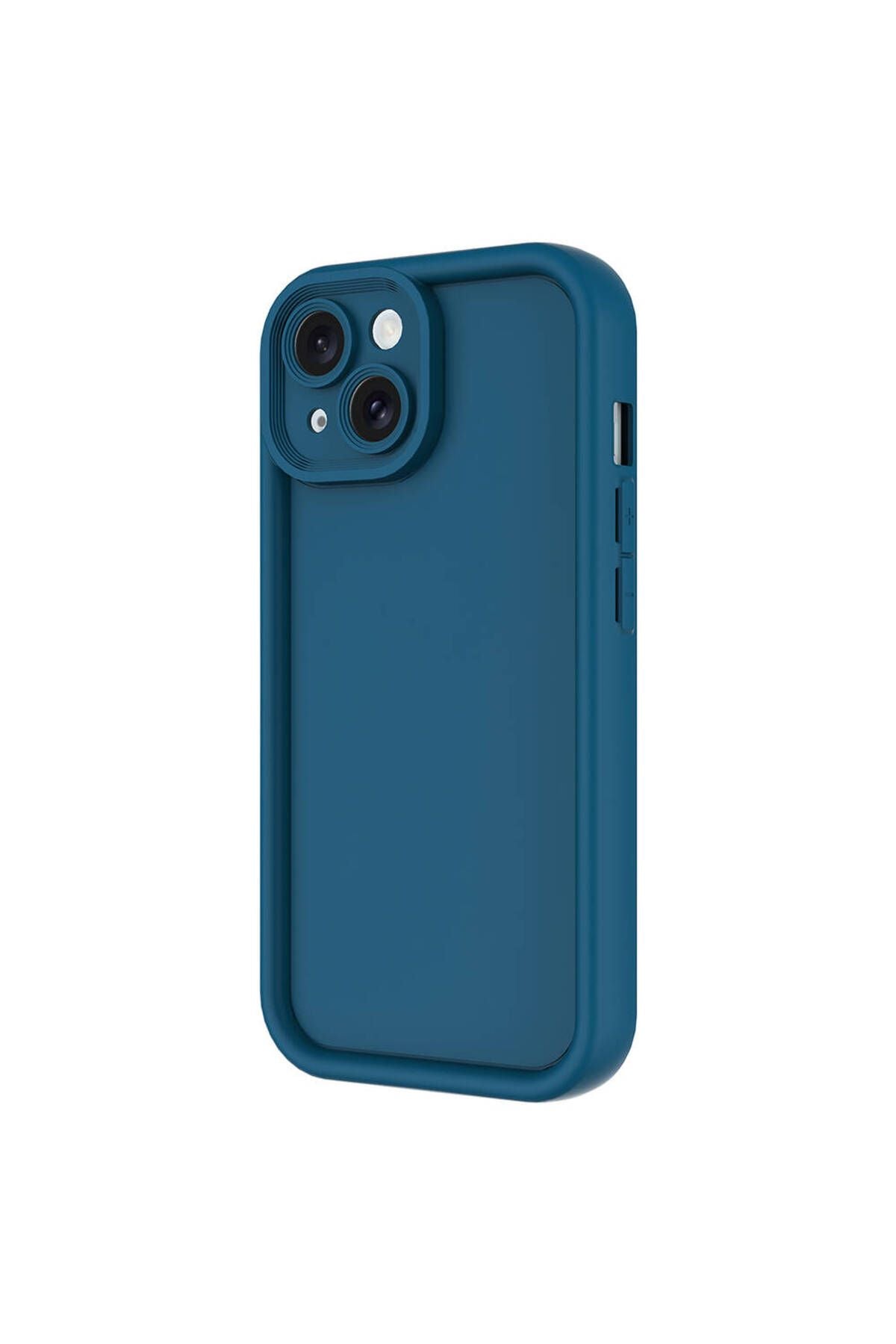 iPhone 15 Uyumlu PAT Kılıf Kamera Korumalı Zore Ananas Kapak-Mürdüm