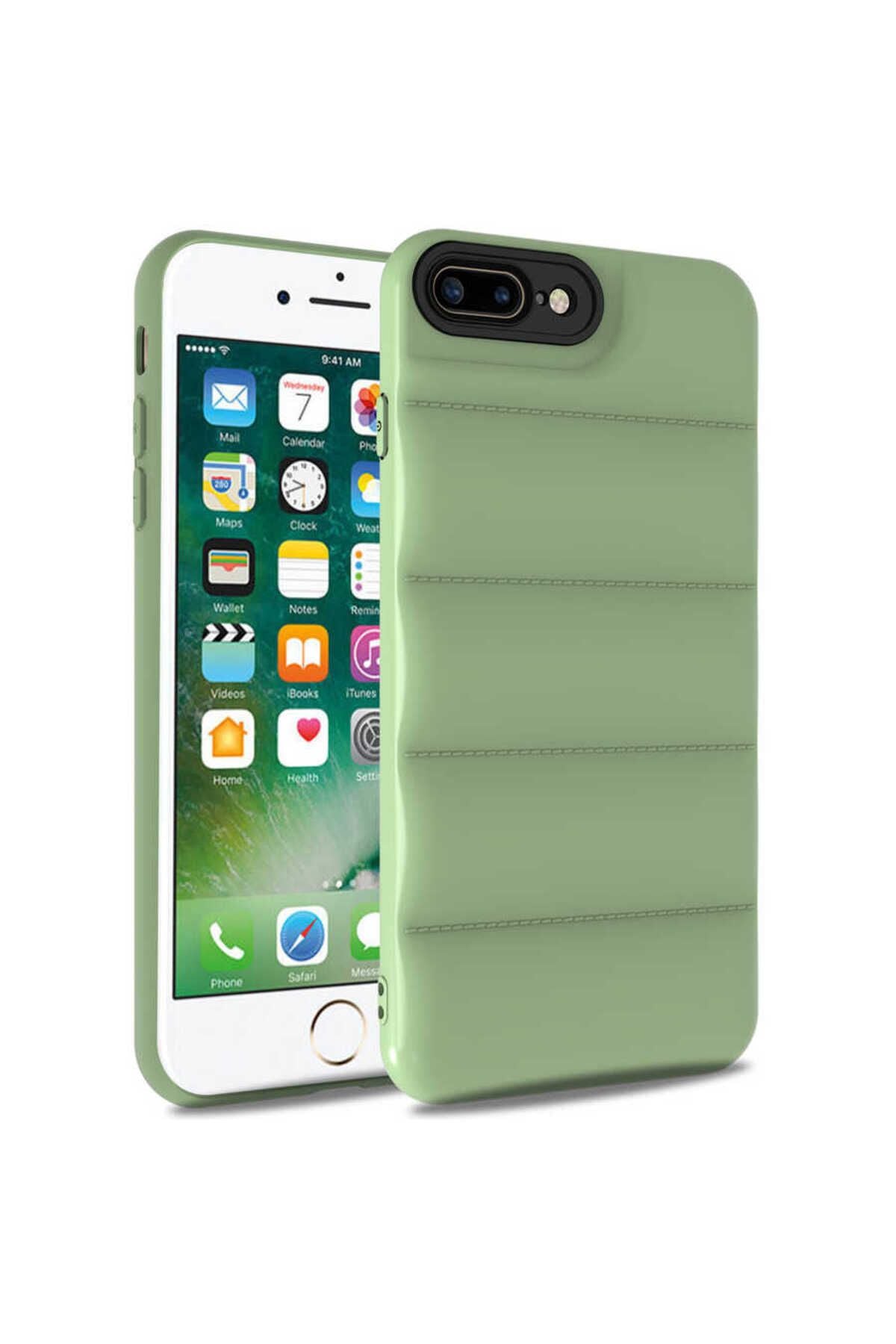 iPhone 8 Plus Kılıf Zore Kasis Kapak - Saks Mavi