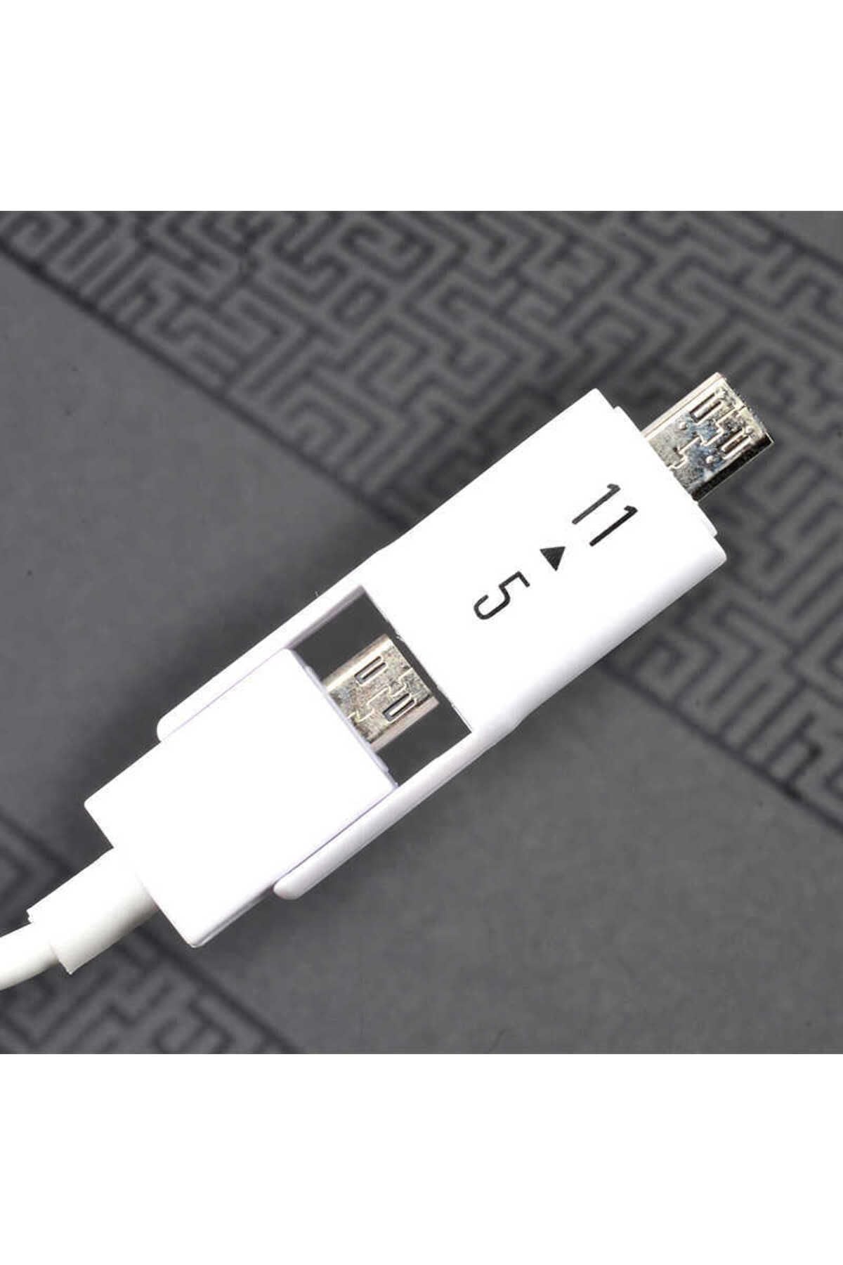 Beyaz Galaxy Note 3 MHL HDMI Kablo-Zore