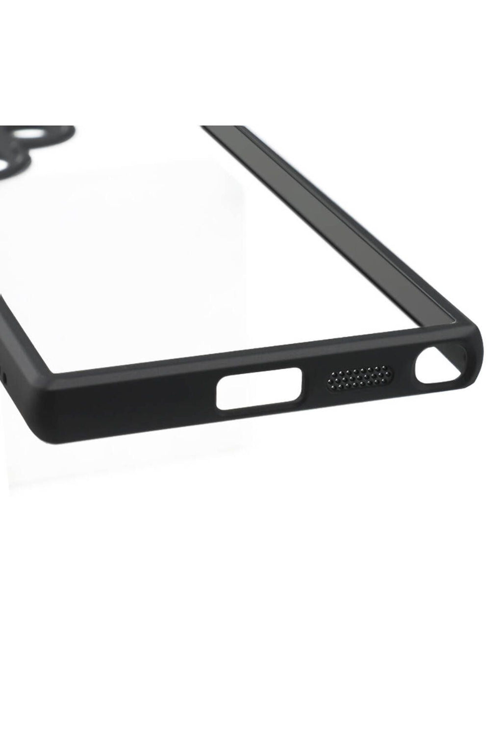 Galaxy S24 Ultra Uyumlu Kamera Korumalı Şeffaf Arka Yüzey Zore New Roll Kılıf-Siyah