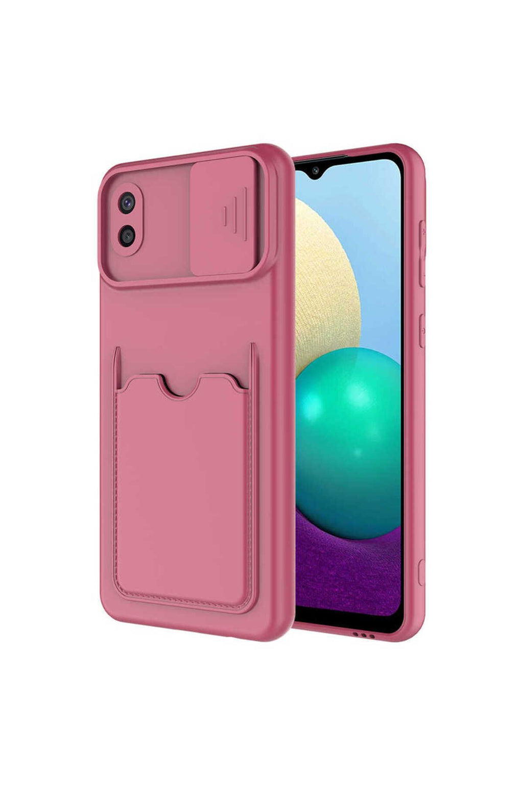 Galaxy A02 Kılıf Zore Kartix Kapak - Koyu Mor