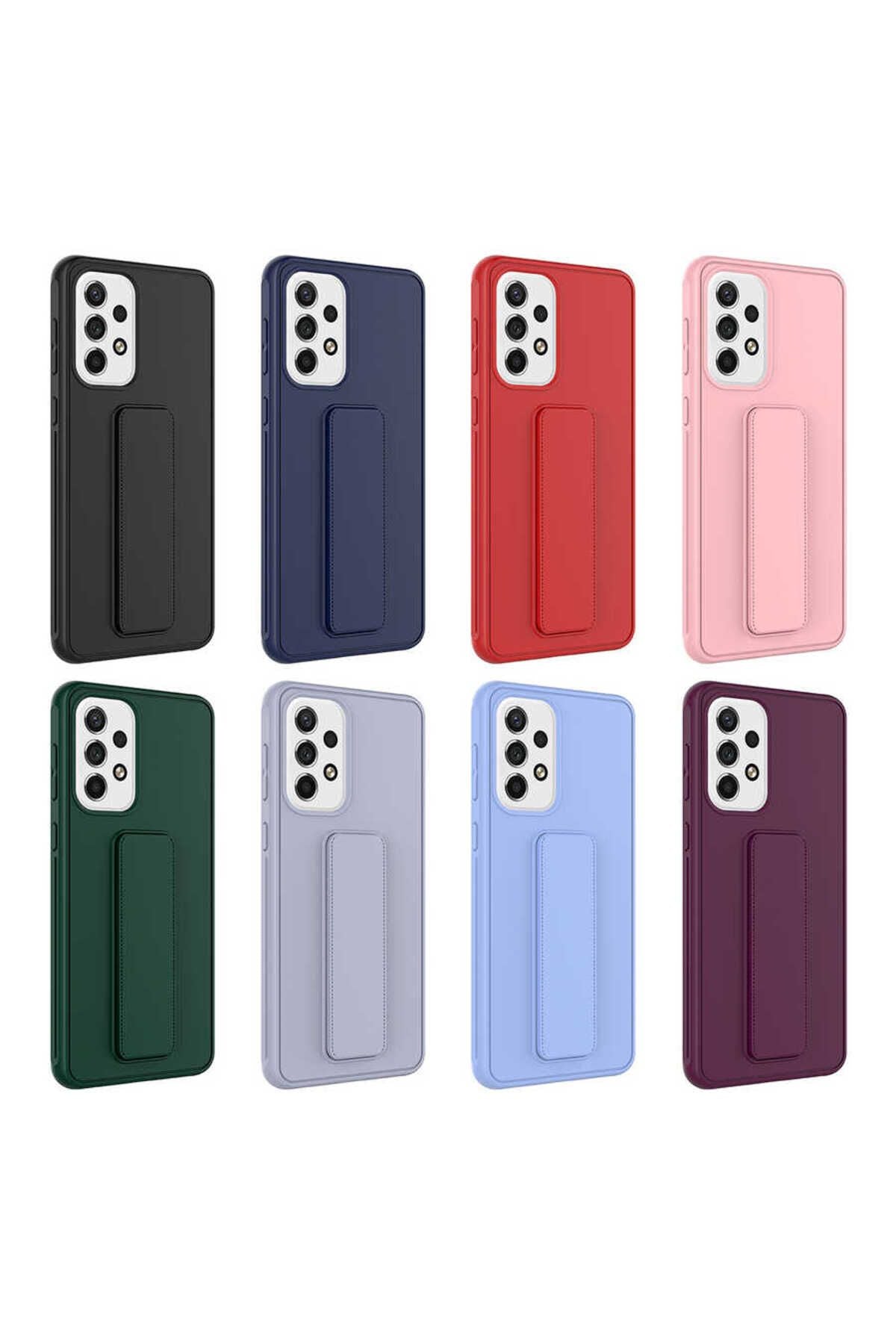 Galaxy A32 4G Kılıf AKAV Qstand Kapak - Pembe