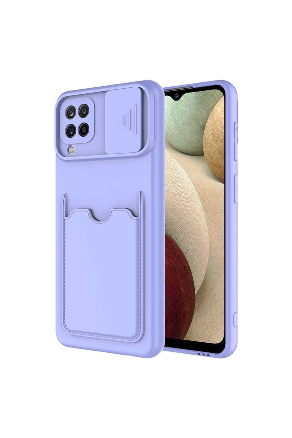 Galaxy A12 Kılıf SVL Kartix Kapak - Lila