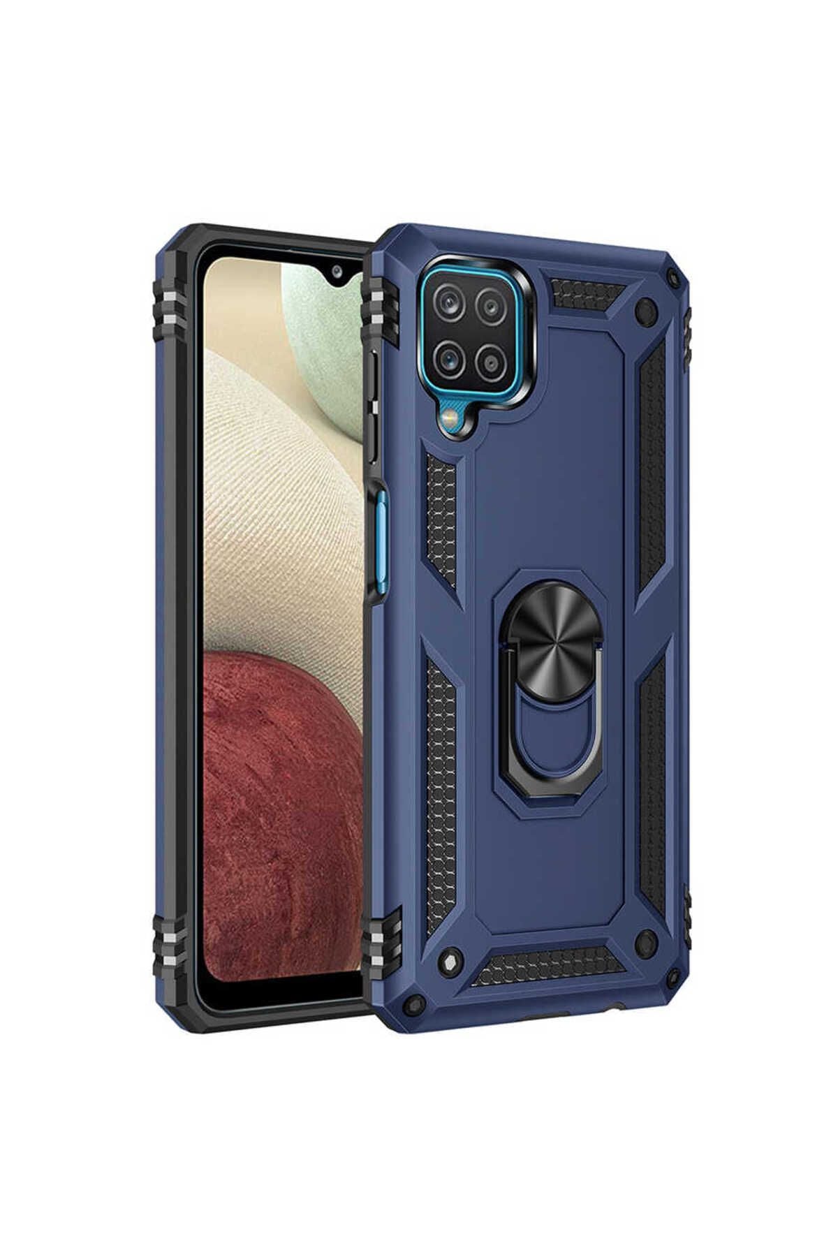 Galaxy A22 4G Kılıf Zore Vega Kapak - Mavi