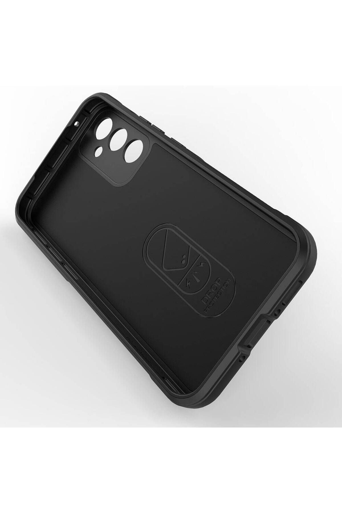 Galaxy A34 Kılıf Esnek TPU Oyuklu Arka Yüzey Tasarımlı Zore Etnik Silikon Kapak - Siyah