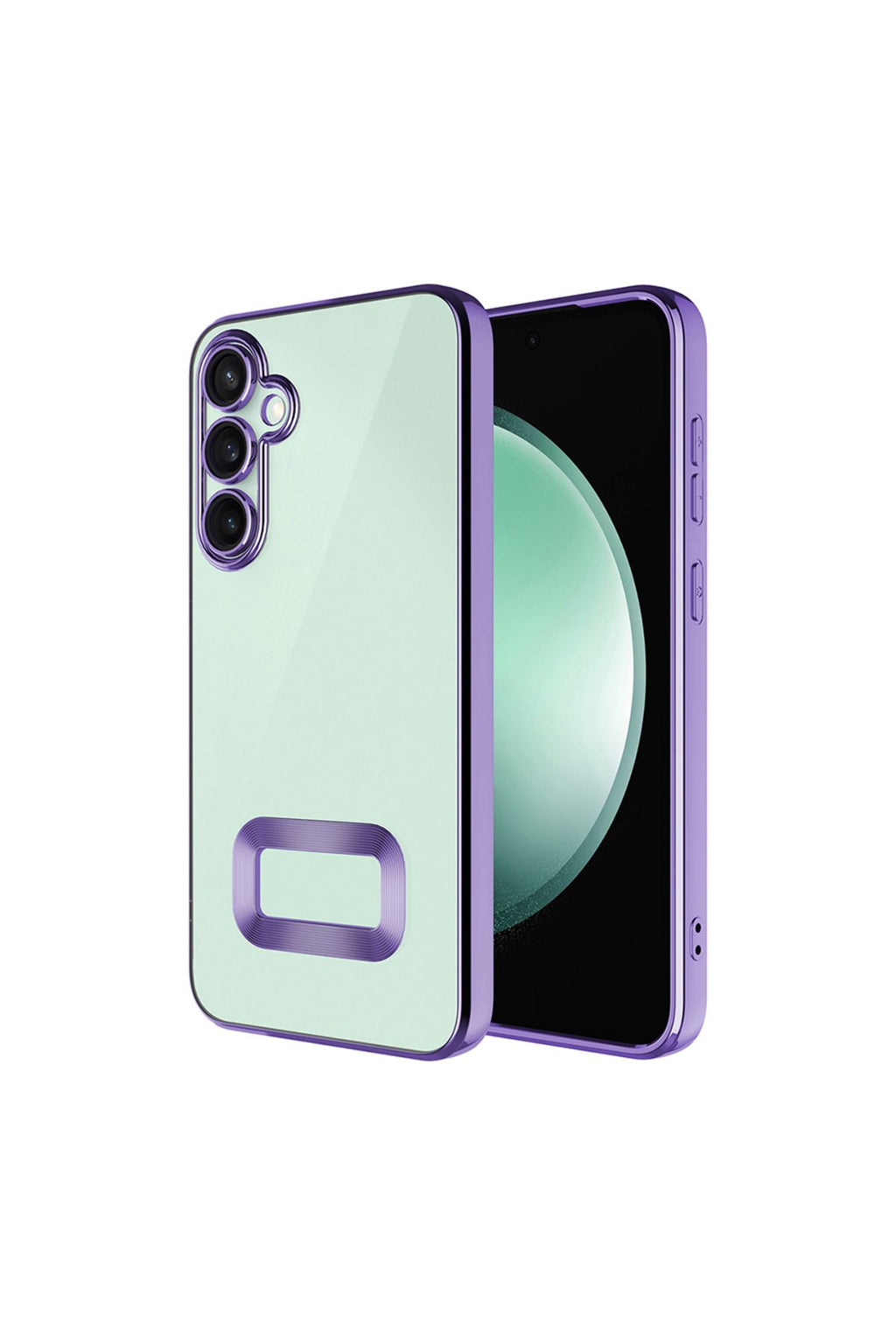 Galaxy A16 Uyumlu Kılıf Kamera Korumalı Logo Gösteren Zore Omega Kapak-Siyah