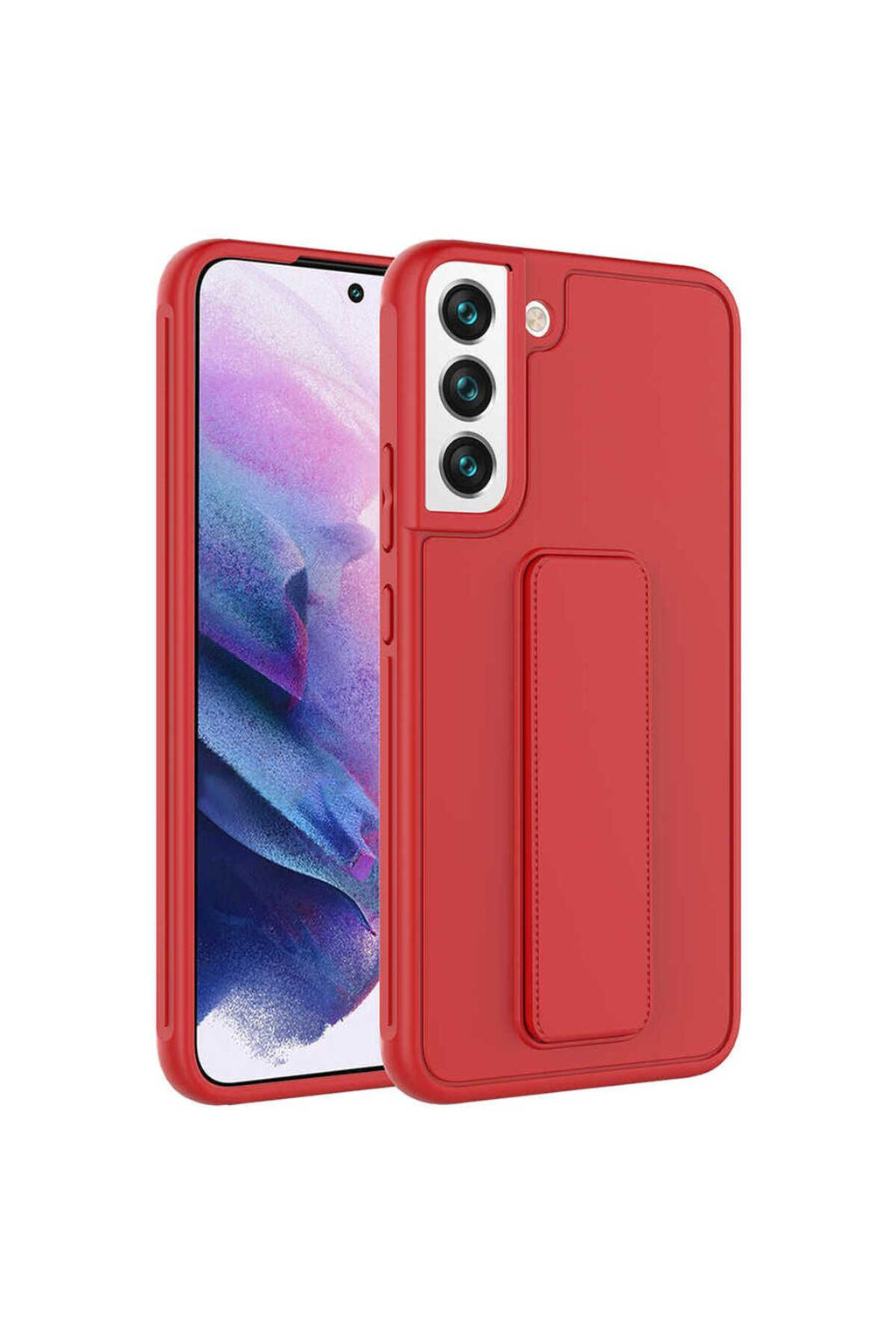 Galaxy S22 Uyumlu Zore Qstand Kılıf-Siyah