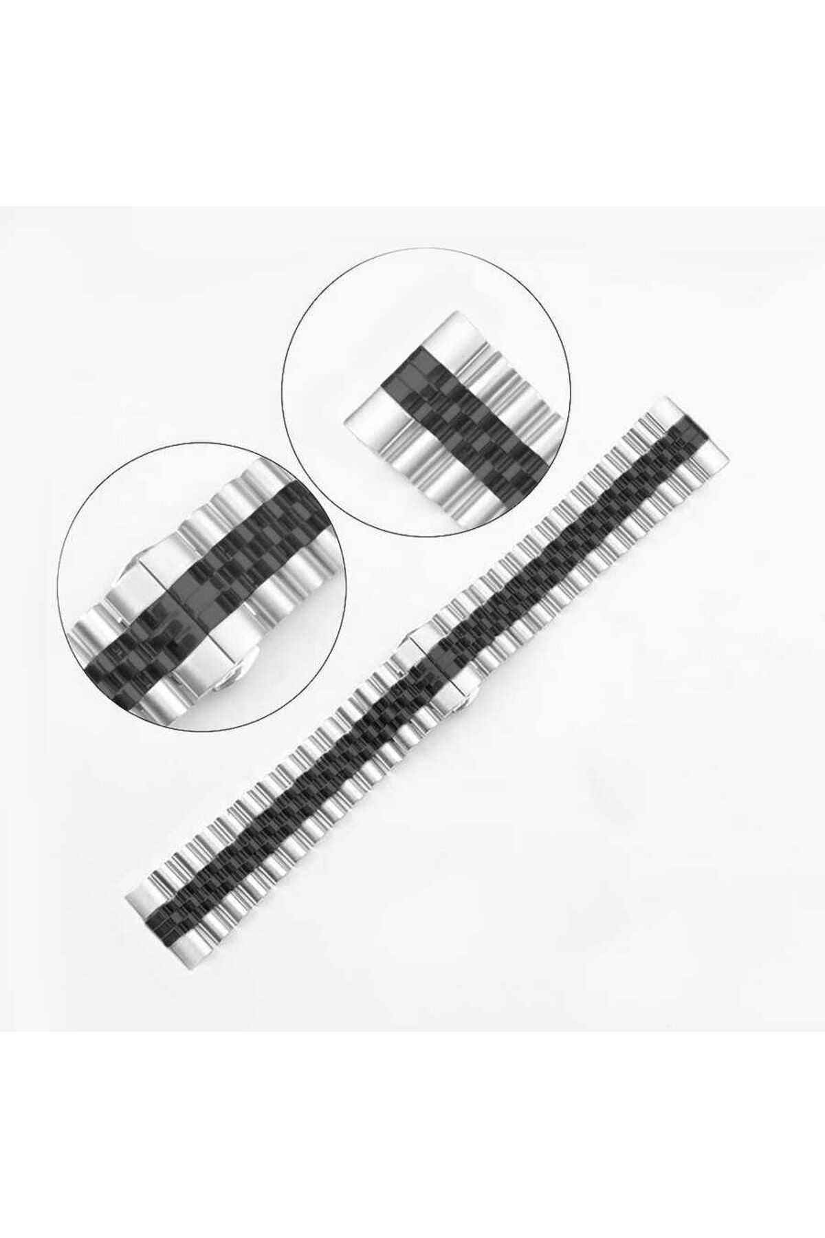 Galaxy Watch 42mm Uyumlu KRD-36 20mm Metal Zore Kordon-Rose Gold