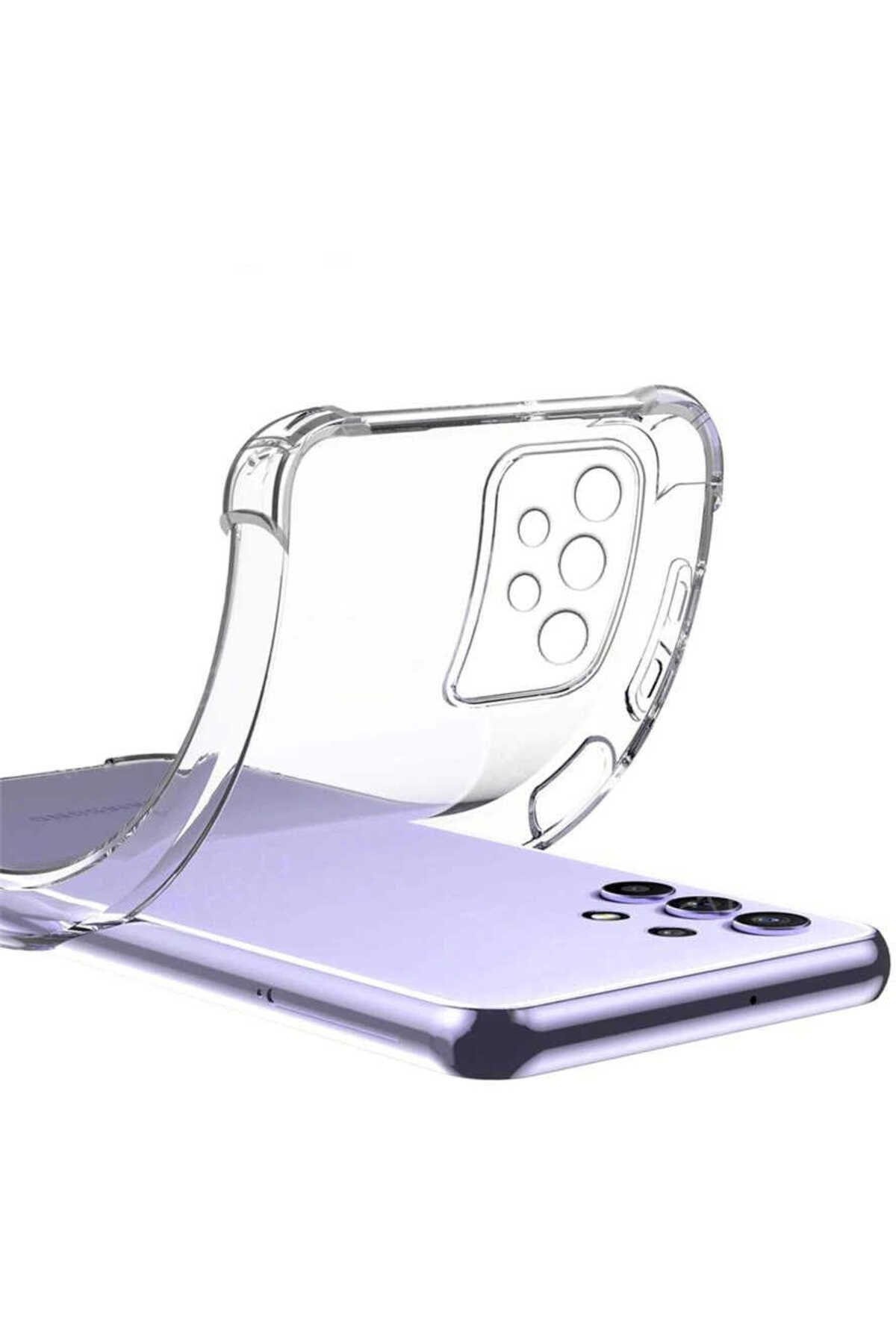 Galaxy A13 4G Kılıf RNTC Kamera Korumalı Nitro Anti Shock Silikon - Renksiz