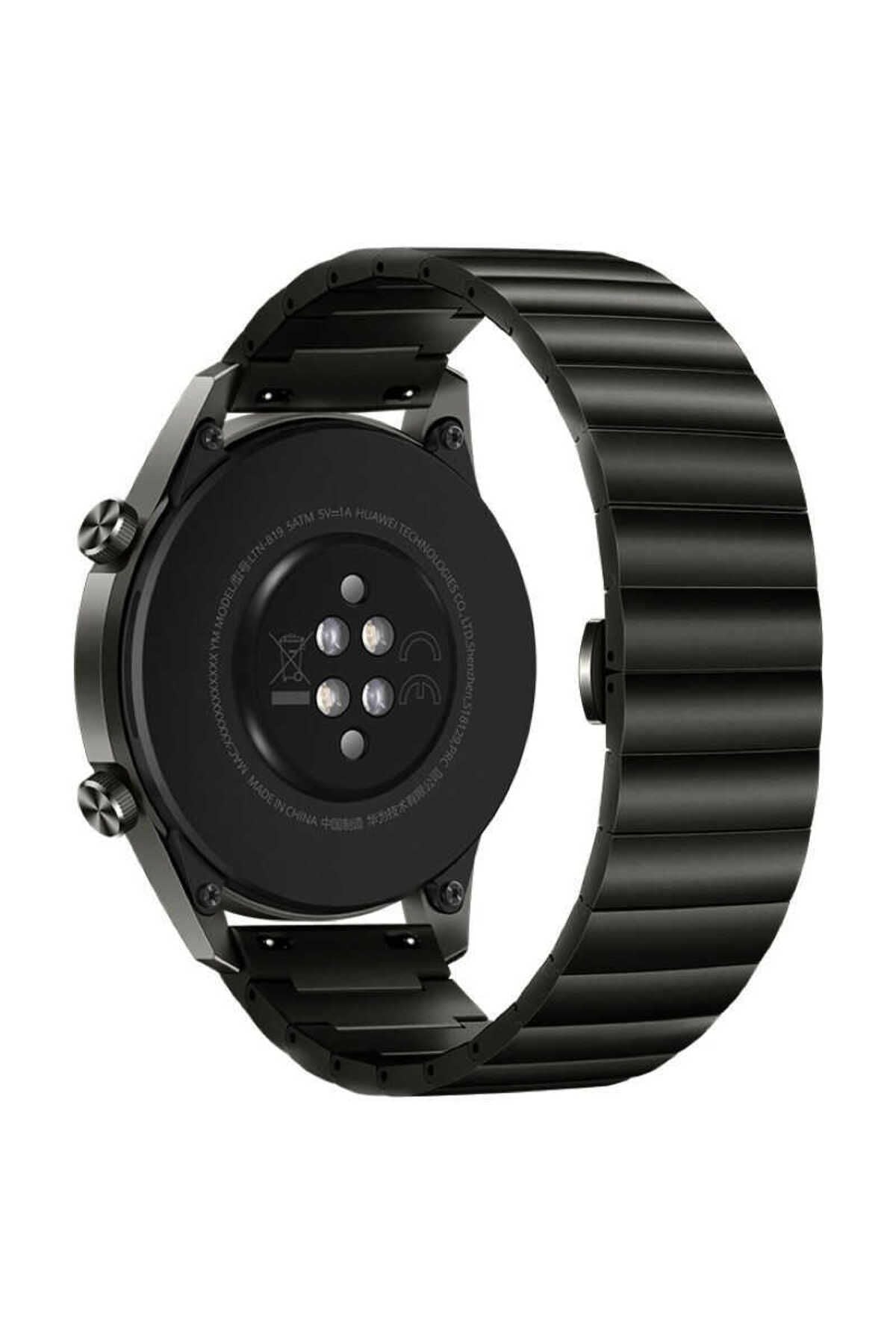 Galaxy Watch 46mm (22mm) Uyumlu KRD-16 Metal Zore Kordon-Siyah
