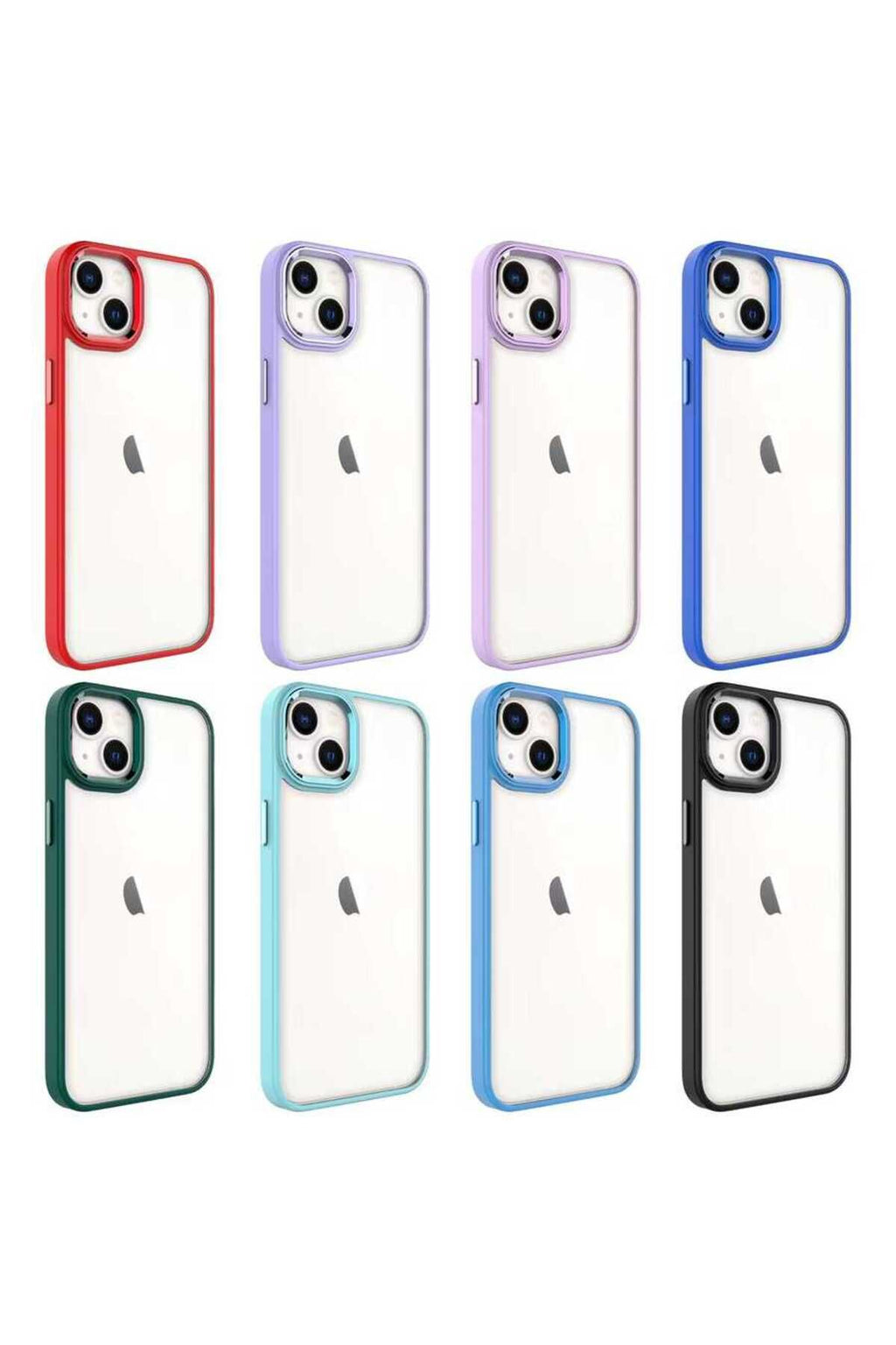 iPhone 14 Uyumlu Zore Krom Kılıf-Siyah