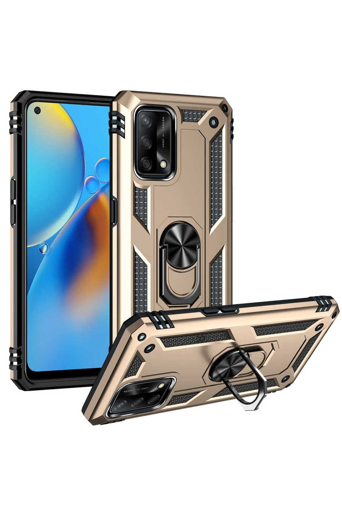 A74 4G Kılıf Zore Vega Kapak - Gold