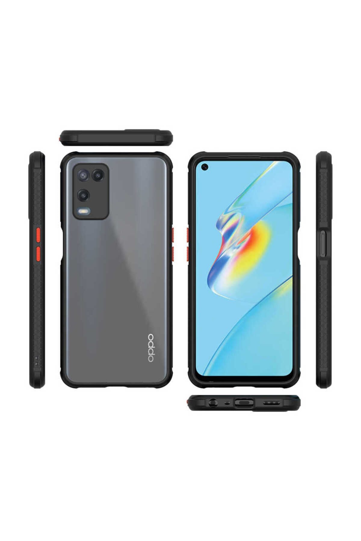 A54 4G Kılıf TKNR Kaff Kapak - Siyah