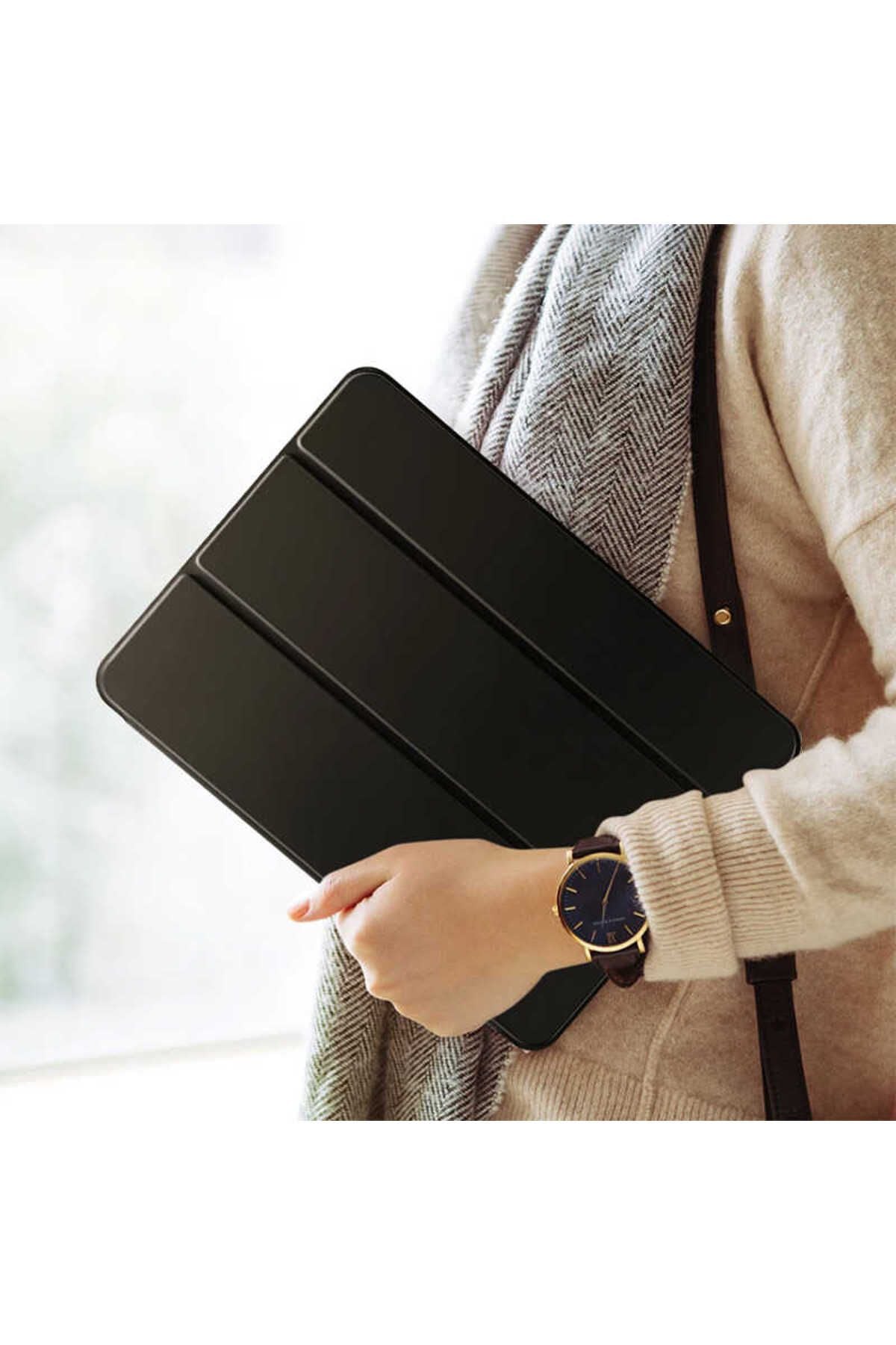 Galaxy Tab S6 T860  Uyumlu Zore Smart Cover Standlı 1-1 Kılıf-Mavi