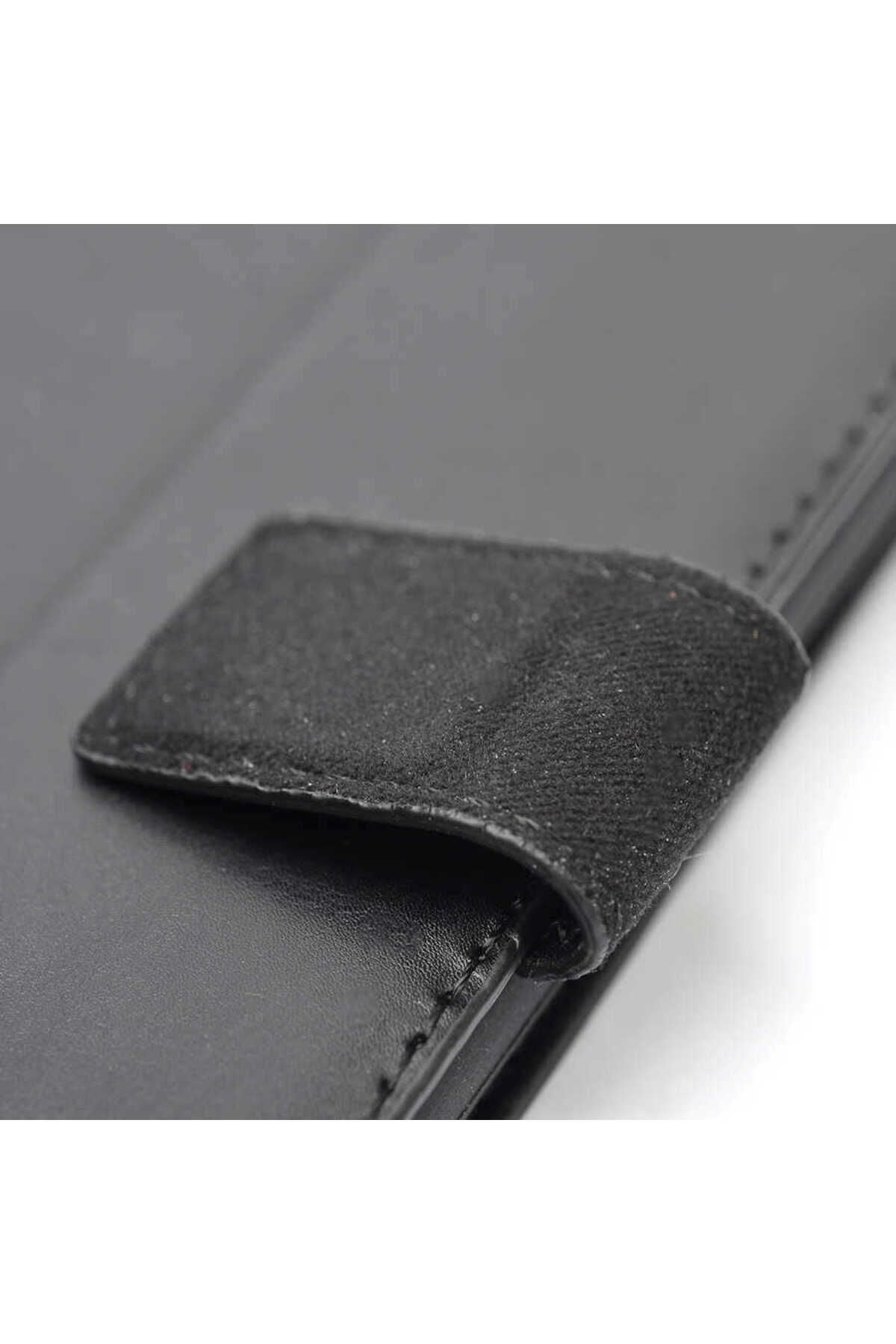Galaxy S8 Plus Kılıf Zore Kar Deluxe Kapaklı Kılıf - Siyah