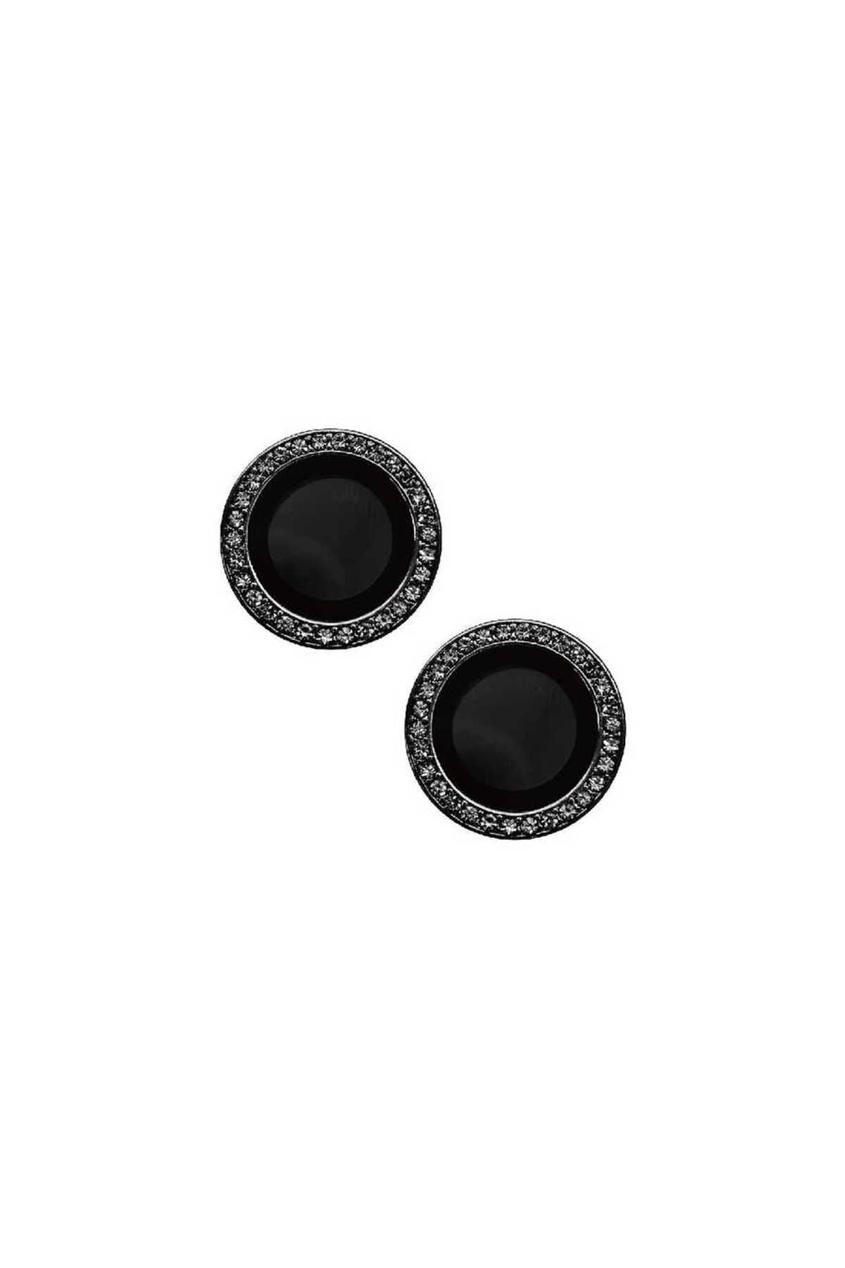 iPhone 15 Plus Uyumlu Zore CL-06 Kamera Koruyucu-Siyah