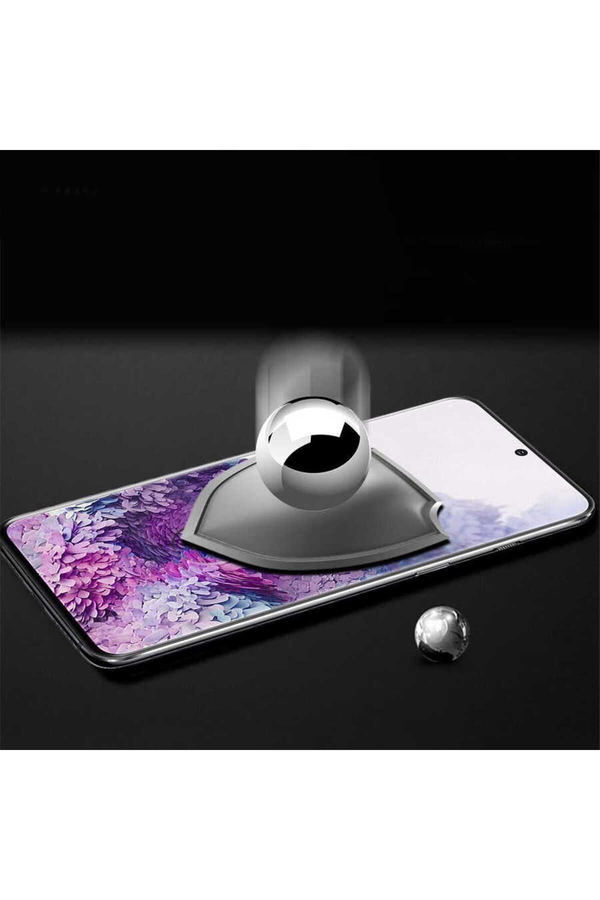 Galaxy S20 Plus Uyumlu Zore Kavisli Full Yapışkanlı Cam Ekran Koruyucu