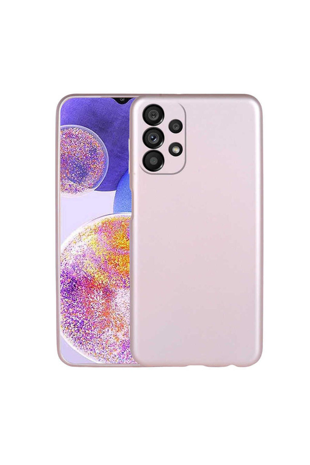 Galaxy A23 Kılıf Zore Premier Silikon Kapak - Saks Mavi