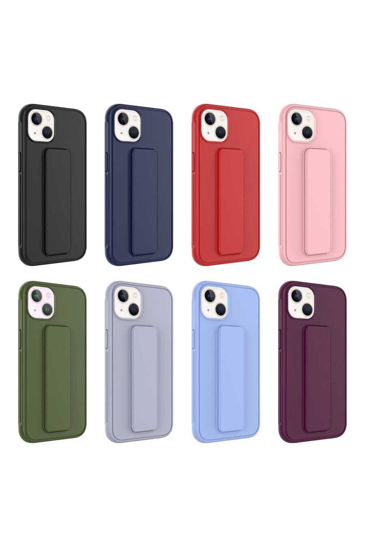 iPhone 14 Uyumlu Zore Qstand Kılıf-Lacivert