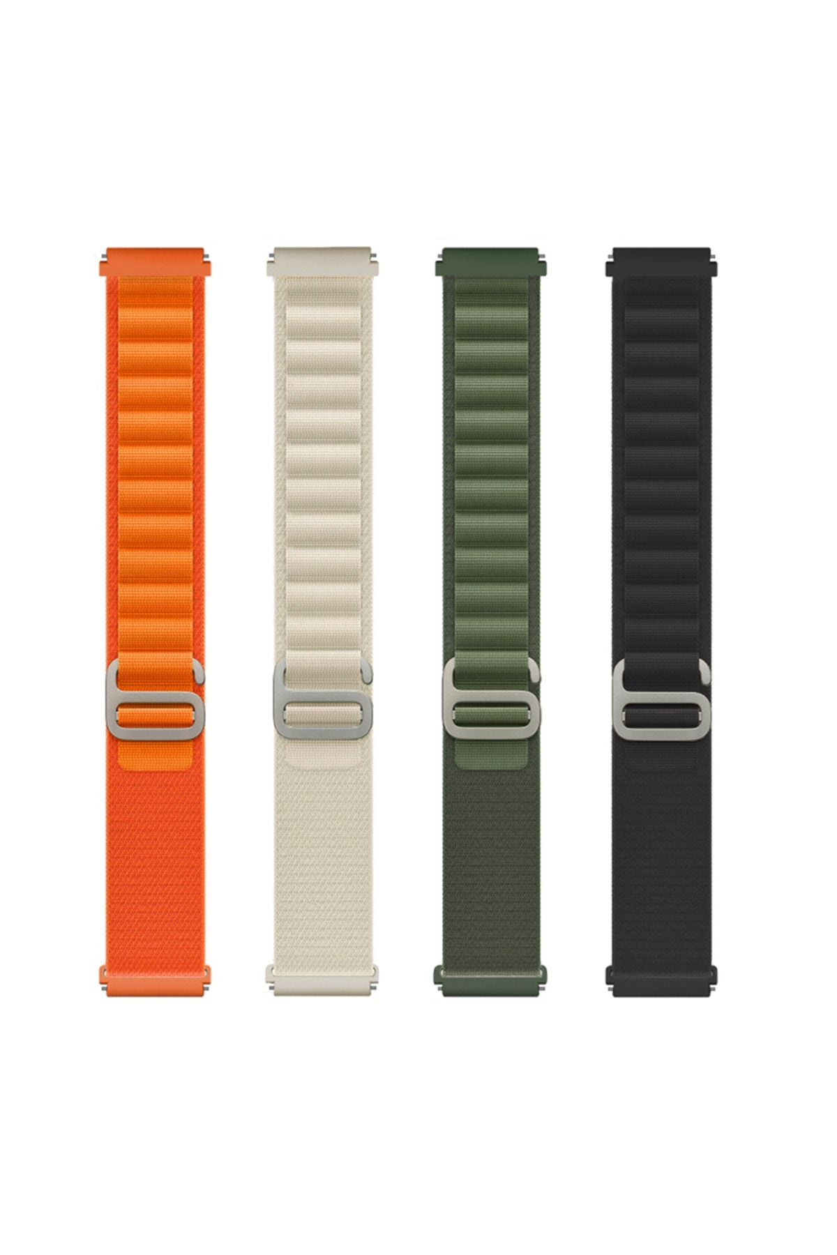 Galaxy Watch Active 2 44mm Uyumlu KRD-74 20mm Hasır UNS Kordon Turuncu