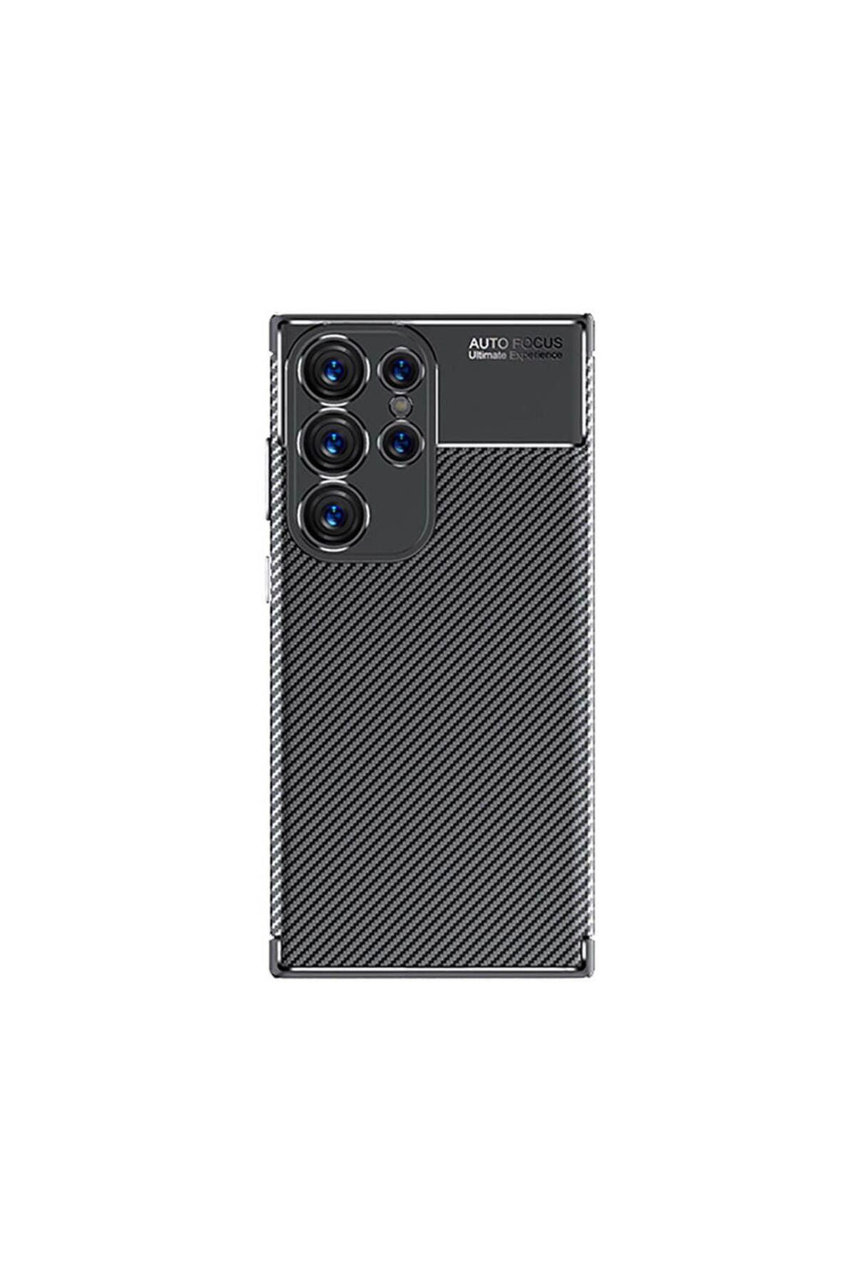Galaxy S24 Ultra Uyumlu Zore Negro Silikon Kılıf-Siyah