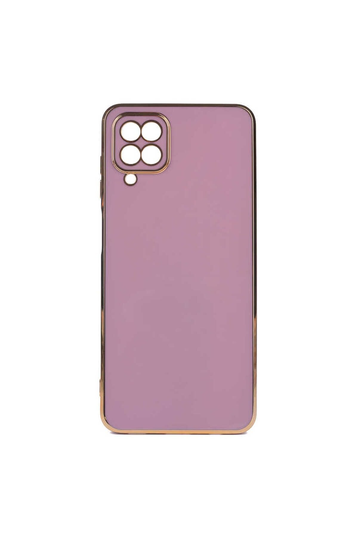 Galaxy A12 Uyumlu Zore Bark Kapak-Mor