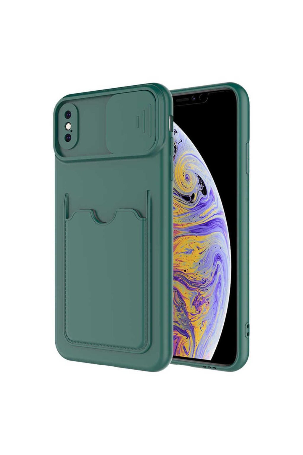 iPhone XS Max 6.5 Kılıf Zore Kartix Kapak - Kırmızı