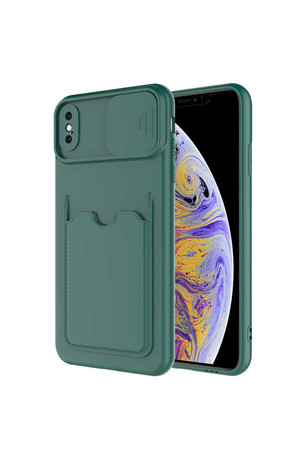 iPhone XS Max 6.5 Kılıf Zore Kartix Kapak - Kırmızı