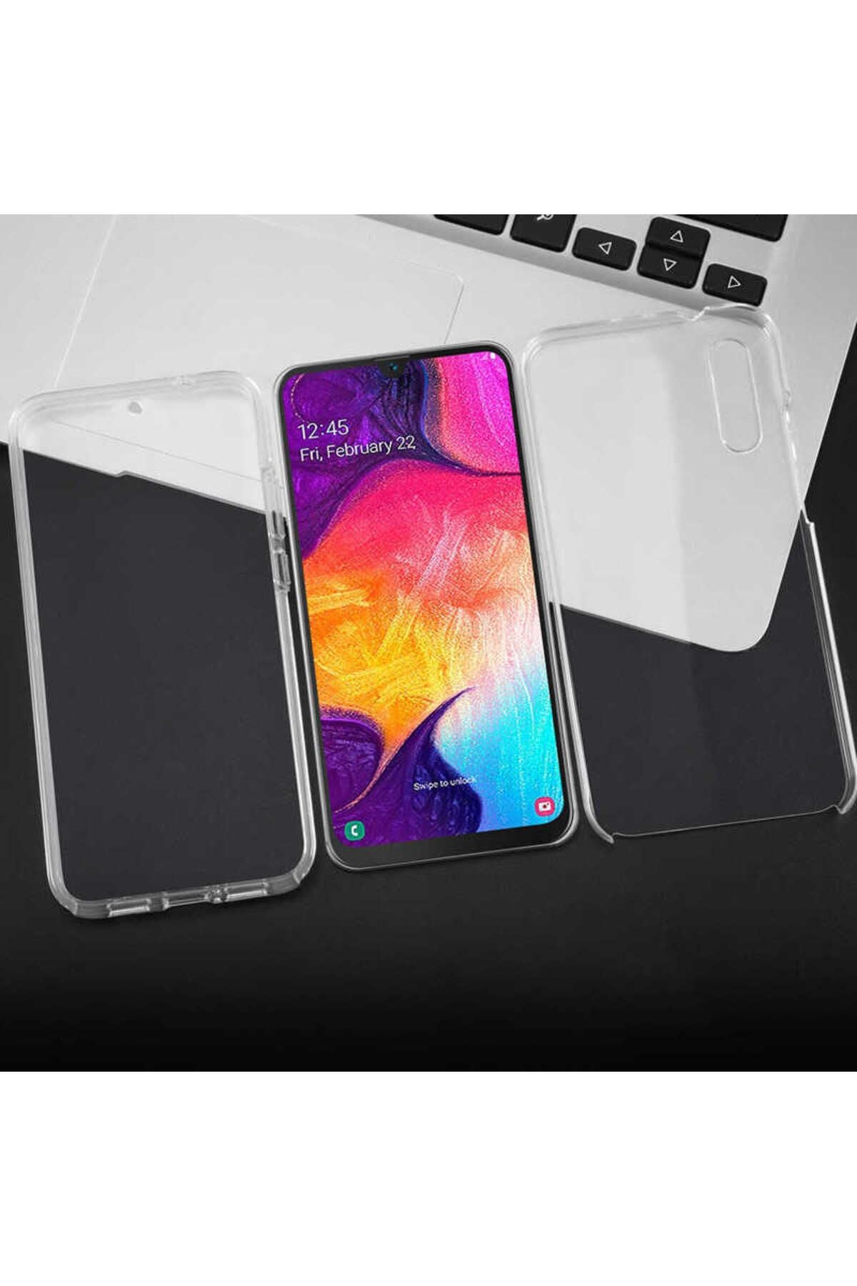 Galaxy A02 Kılıf Zore Enjoy Kapak-Renksiz