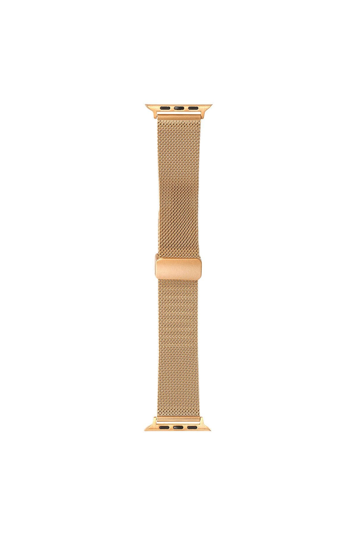 Watch Ultra 49mm Uyumlu KRD-85 Metal Zore Kordon-Rose Gold