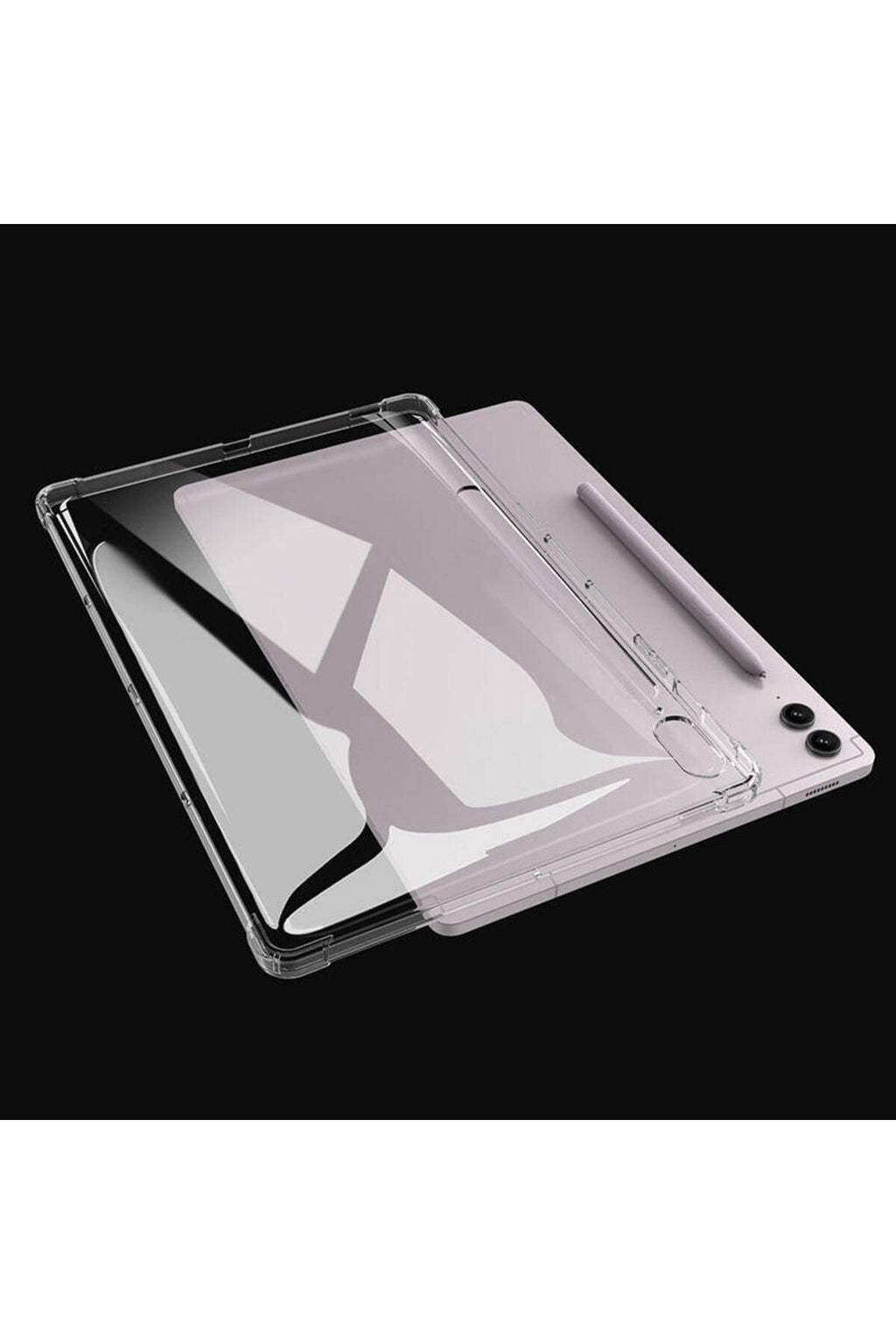 Galaxy Tab S8 Ultra Kılıf  Uyumlu Zore Tablet Nitro Anti Shock Silikon Kapak-Renksiz