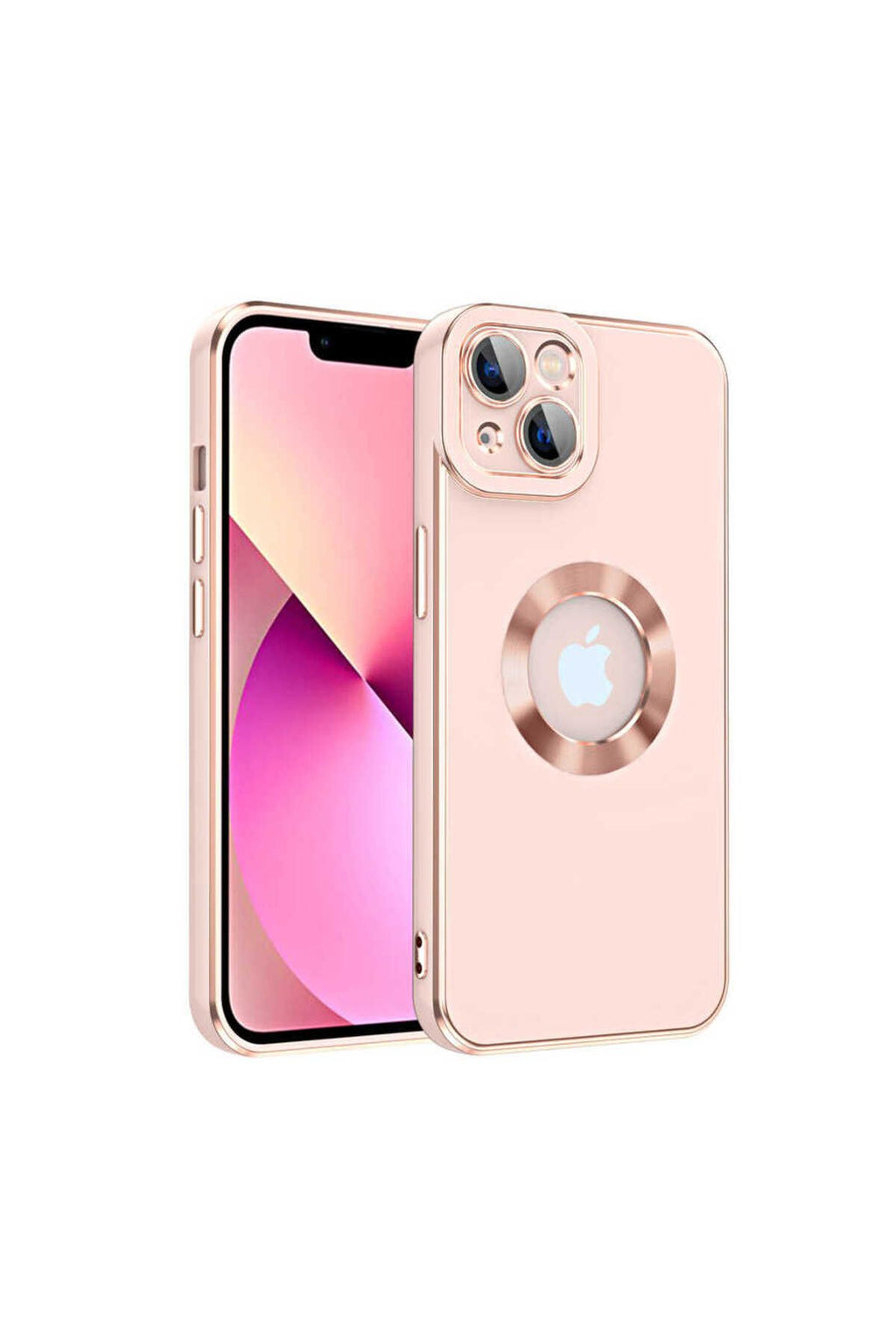 iPhone 14 Uyumlu Zore Kongo Kılıf-Rose Gold