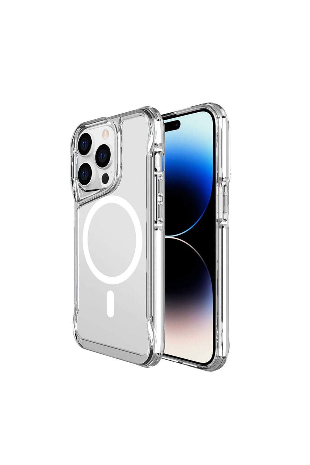 iPhone 15 Pro Max Uyumlu Zore Magsafe Şarj Özellikli T-Max Magsafe Kılıf-Renksiz