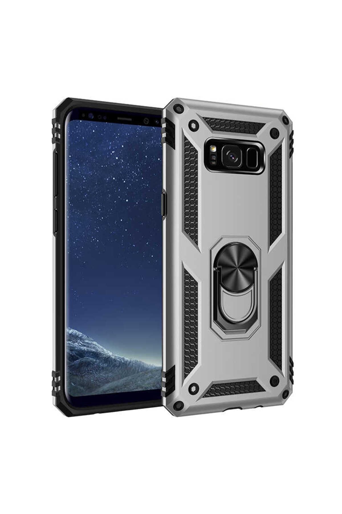 Galaxy S8 Plus Kılıf Zore Vega Kapak - Gri