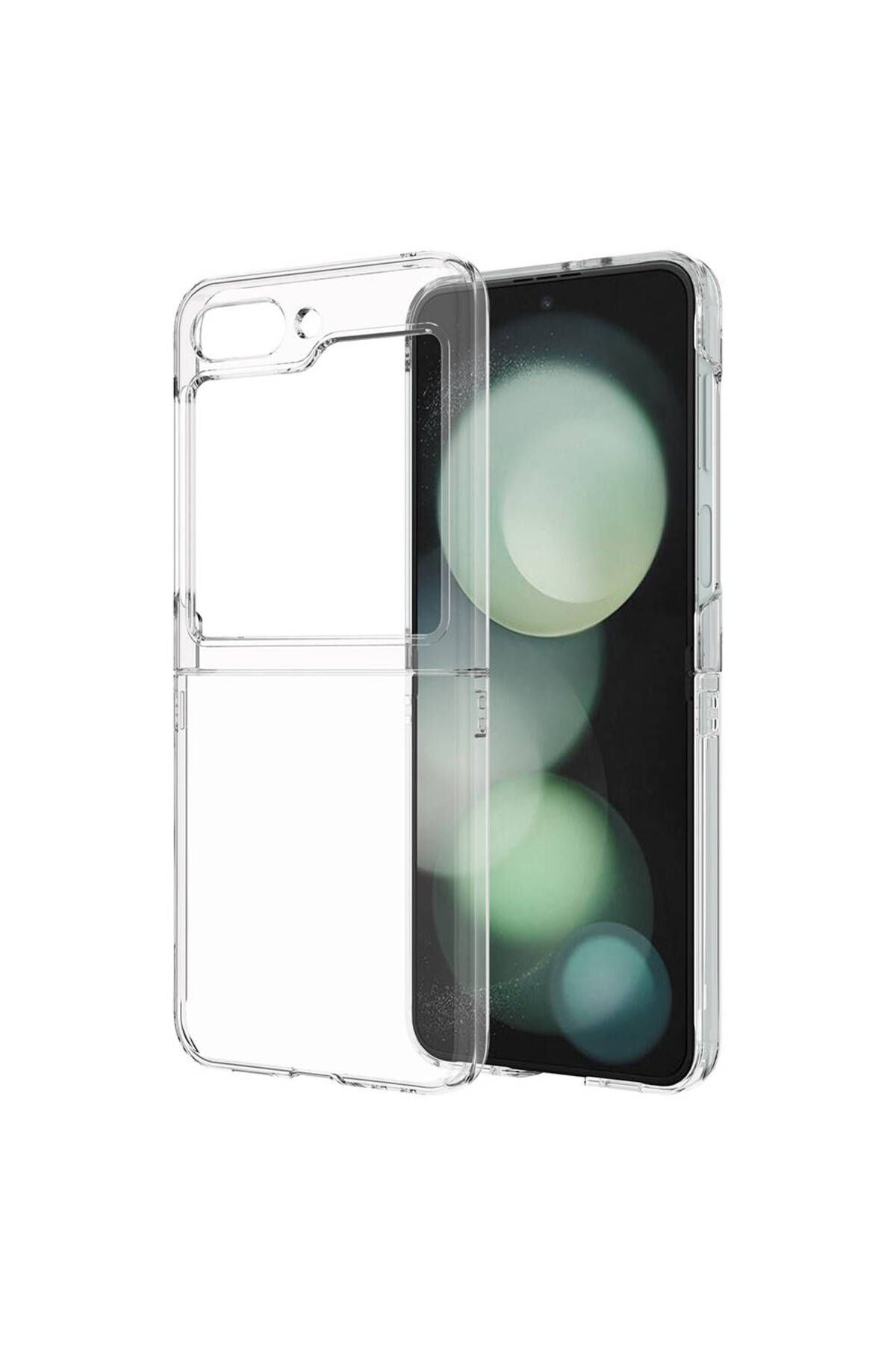 Galaxy Z Flip 5 Uyumlu Zore Droga Kılıf-Renksiz