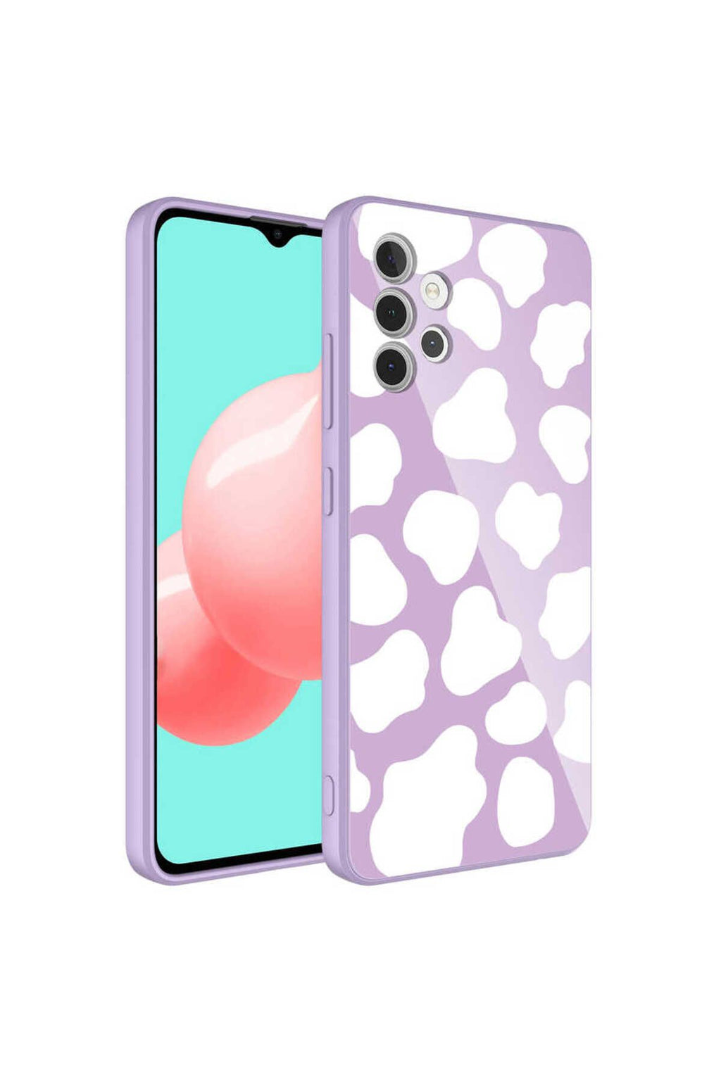 Galaxy A32 4G Kılıf Kamera Korumalı Desenli Sert Silikon Zore Epoksi Kapak - NO6