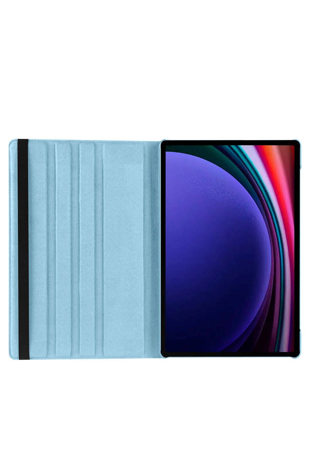 Galaxy Tab S9 Ultra SM-X910 Uyumlu Zore Dönebilen Standlı Kılıf-Pembe