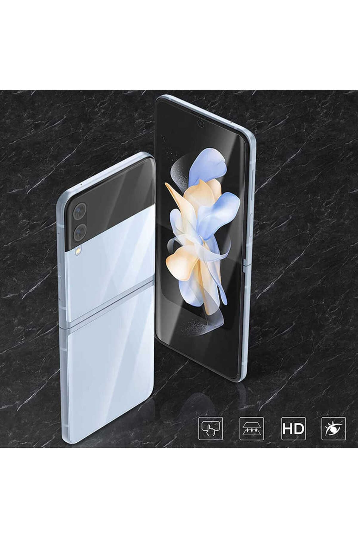 Galaxy Z Flip 4 Uyumlu Zore Narr Tpu Ön Arka Body Ekran Koruyucu